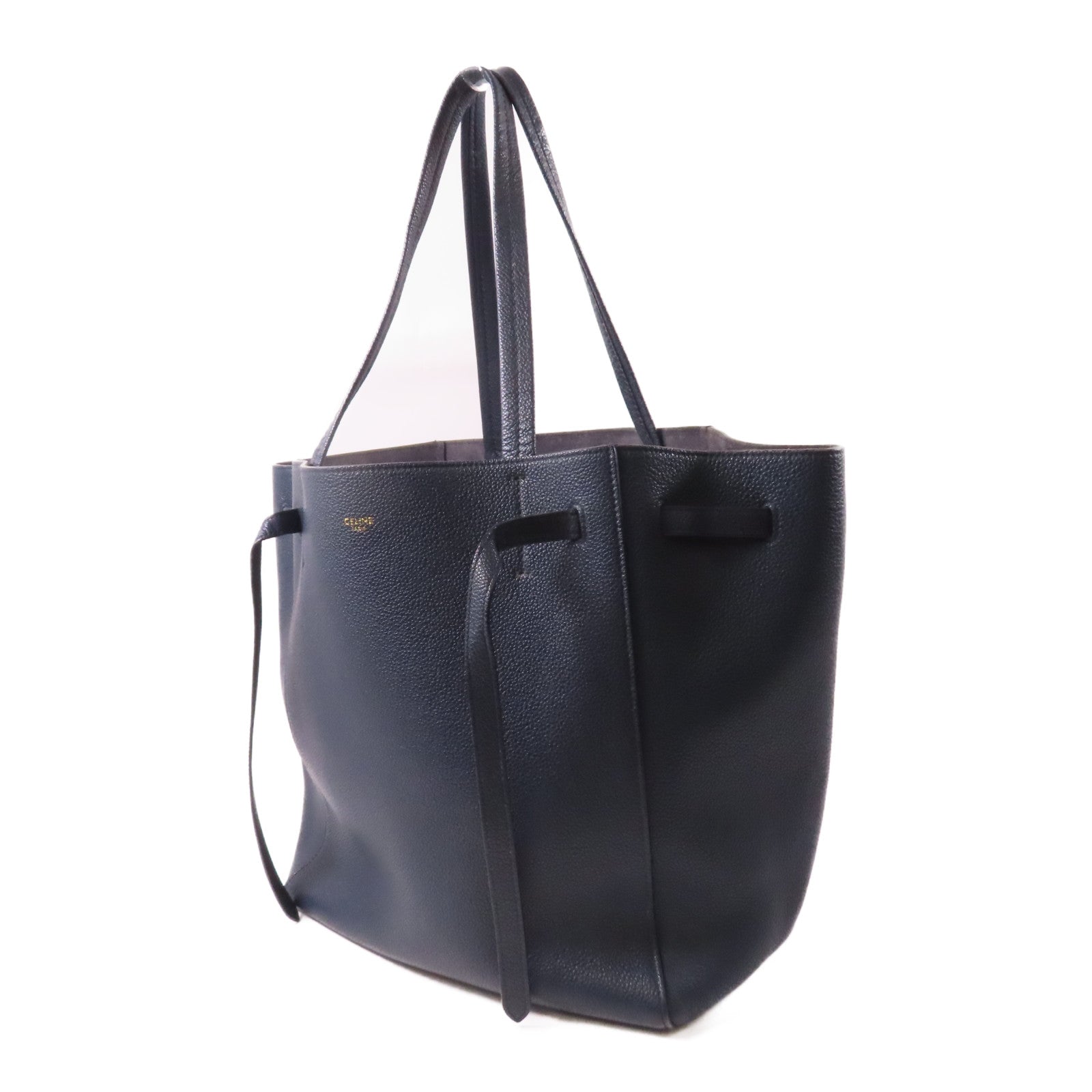CELINE 牛皮皮革Cabas Phantom手挽袋深藍色