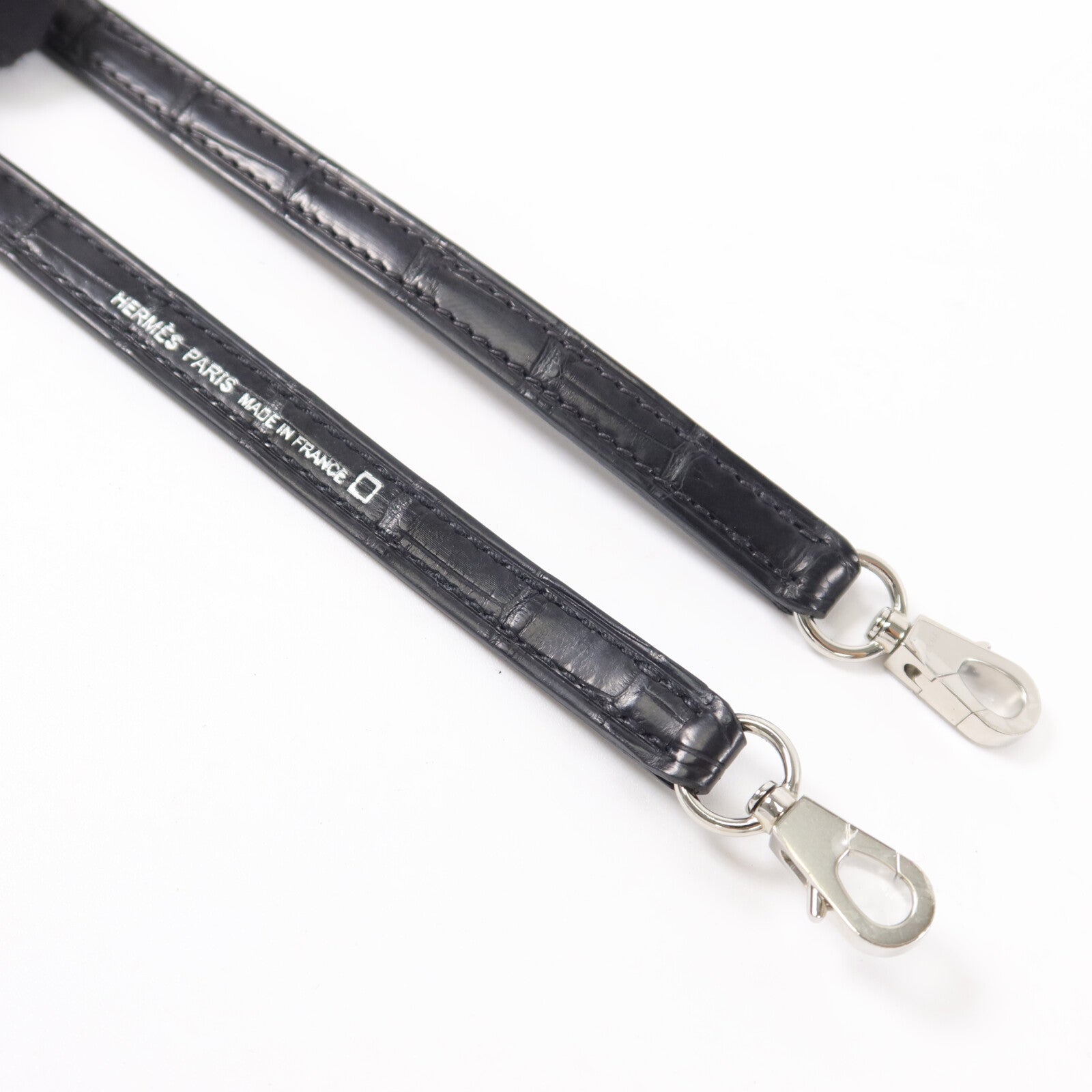 HERMES 珍稀皮革Mini Kelly II手挽肩背兩用袋Noir