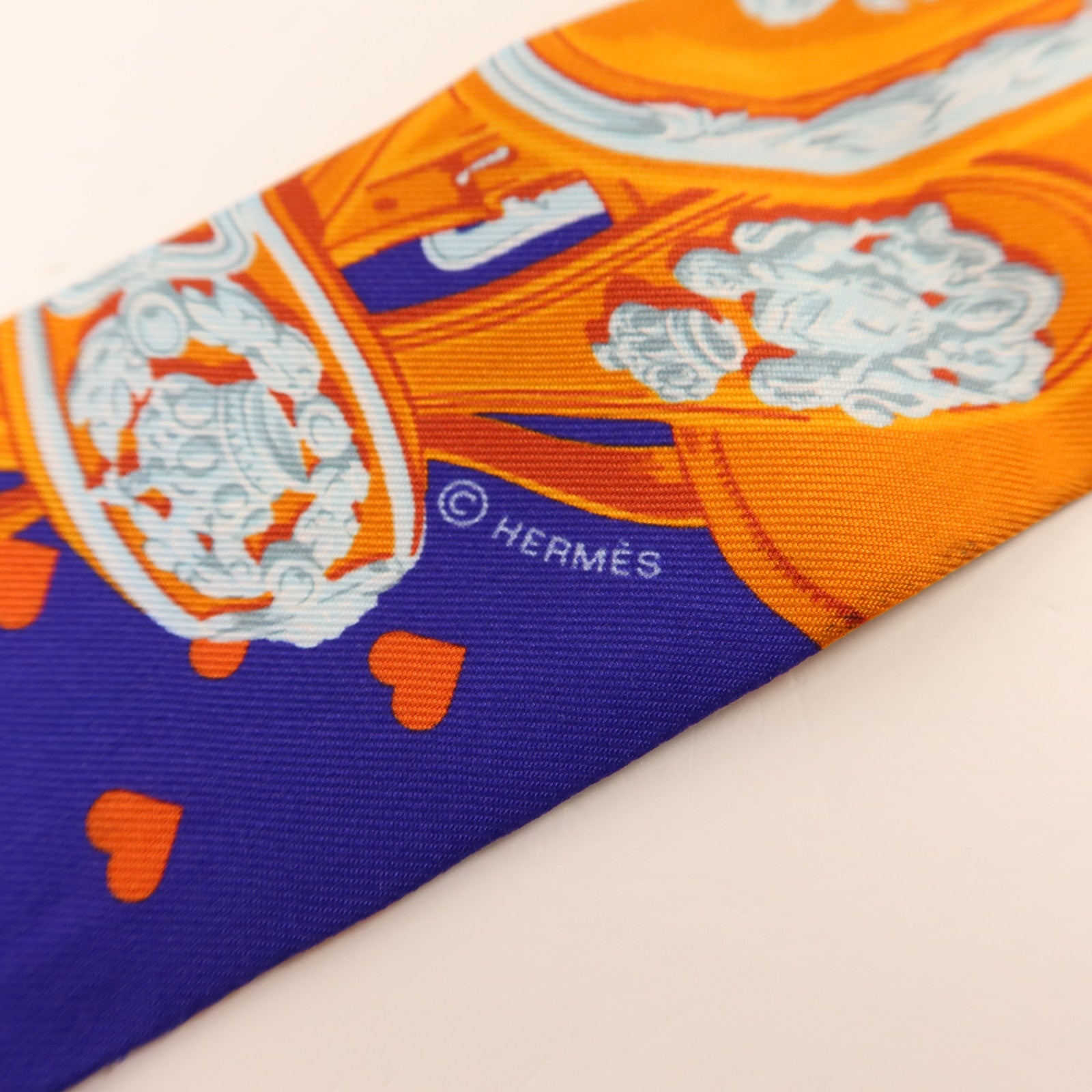 HERMES 絲質Twilly絲巾