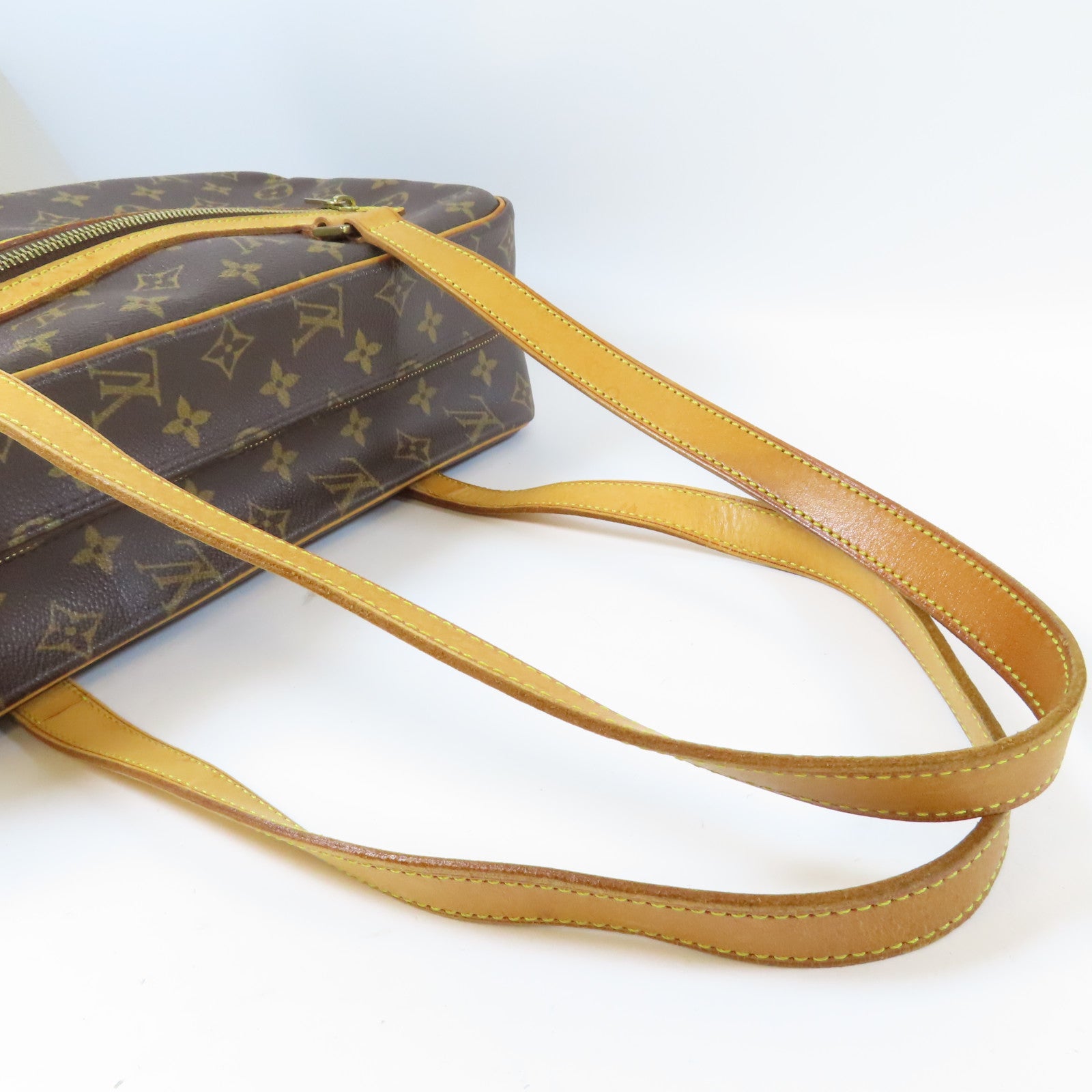LOUIS VUITTON Monogram Cite GM金扣肩背袋啡色