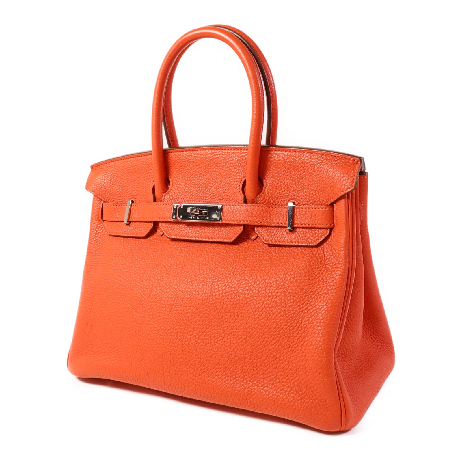 HERMES Togo皮革Birkin 30銀扣手挽袋Capucine