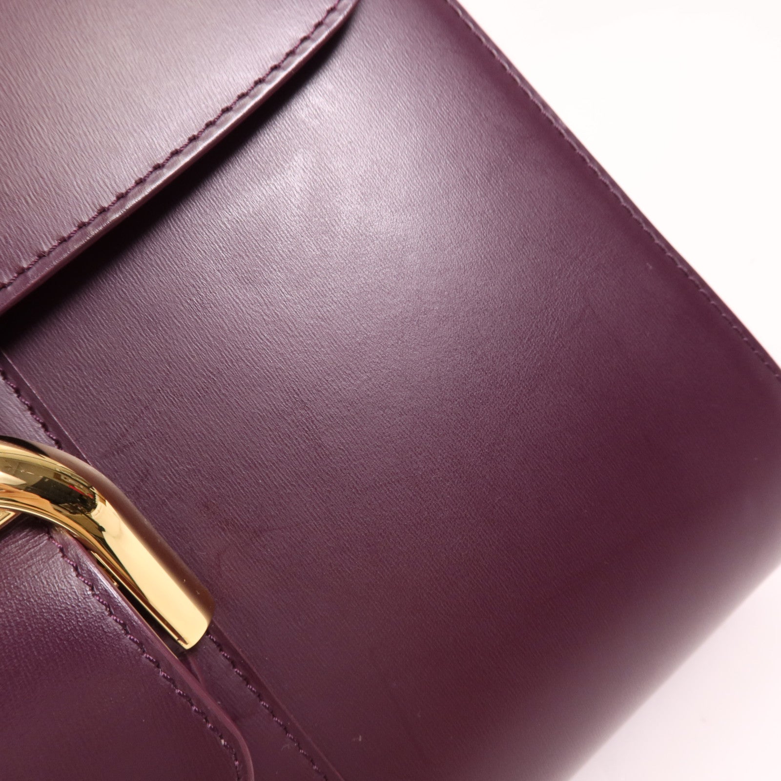 Delvaux 牛皮皮革Brillant MM金扣手挽肩背兩用袋