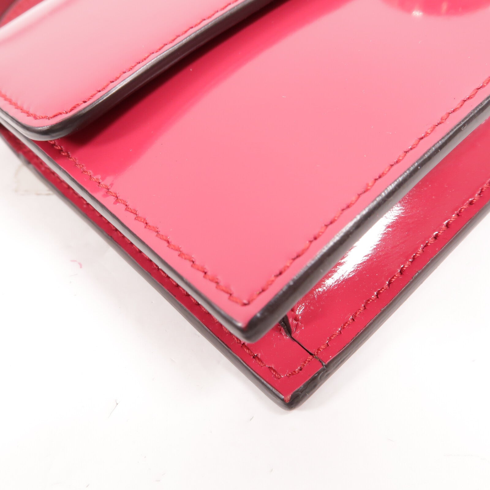 GUCCI 漆皮皮革Wallet On Chain肩背袋