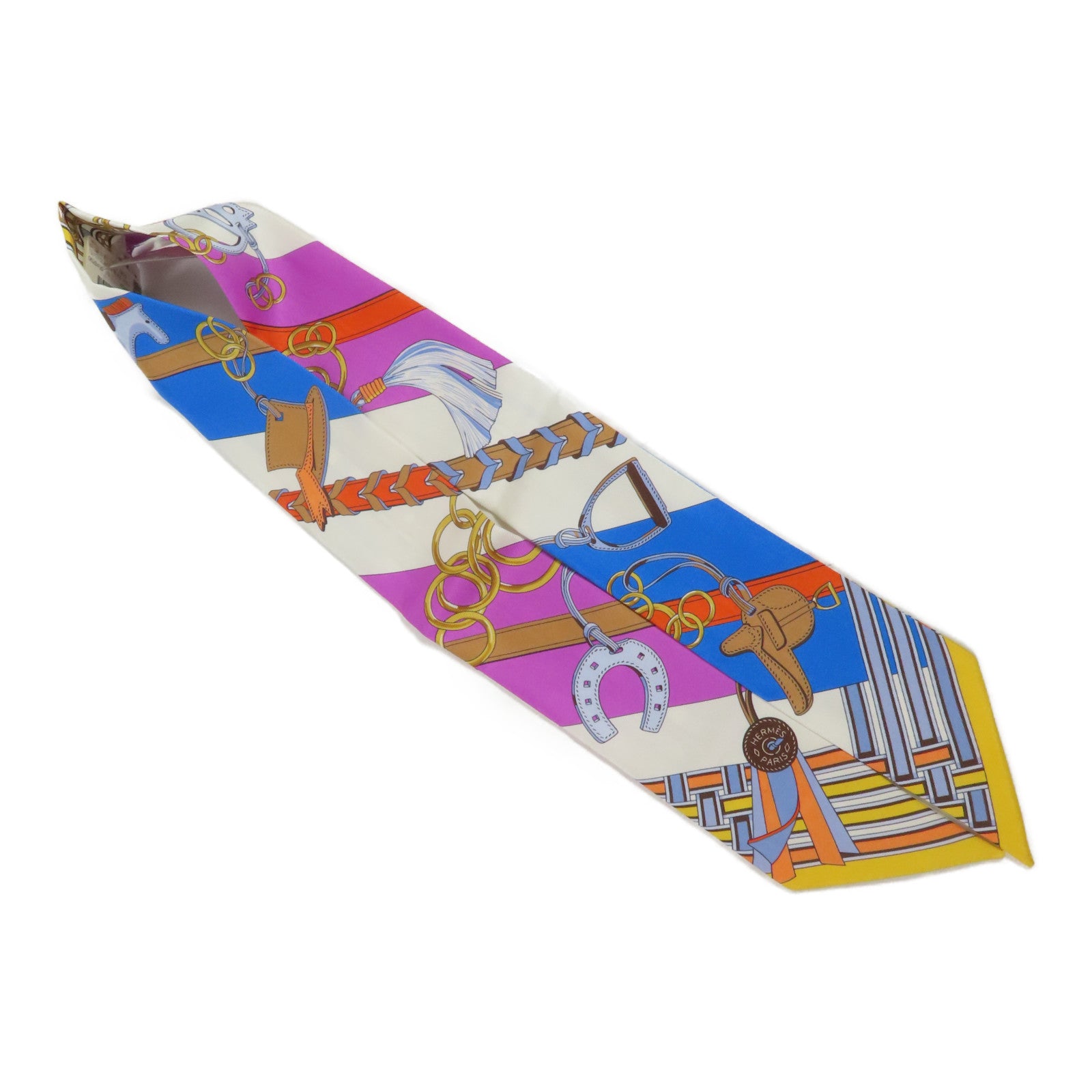 HERMES 絲質Twilly絲巾