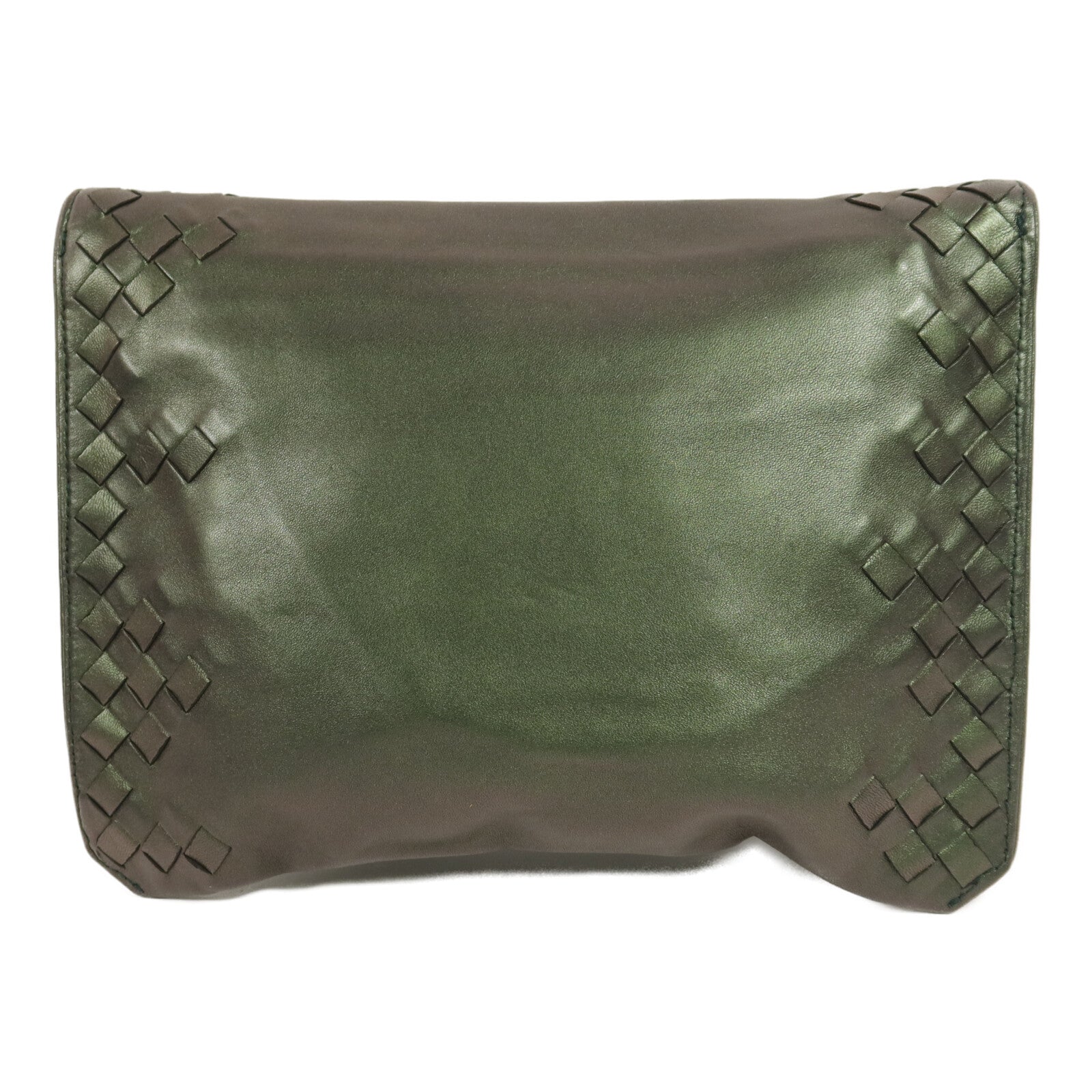 BOTTEGA VENETA 牛皮皮革Beetle Iridescent Clutch手拿包