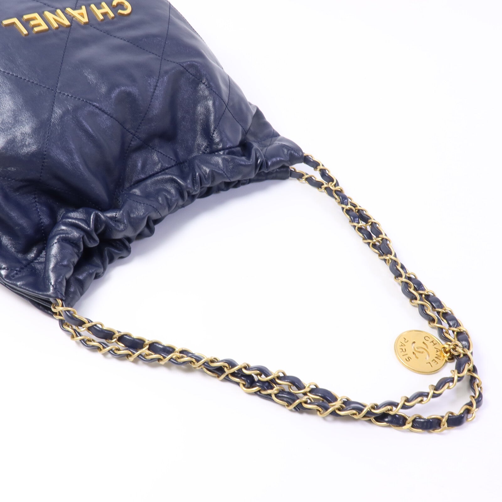 CHANEL 牛皮皮革C22 Medium鏈帶肩背袋