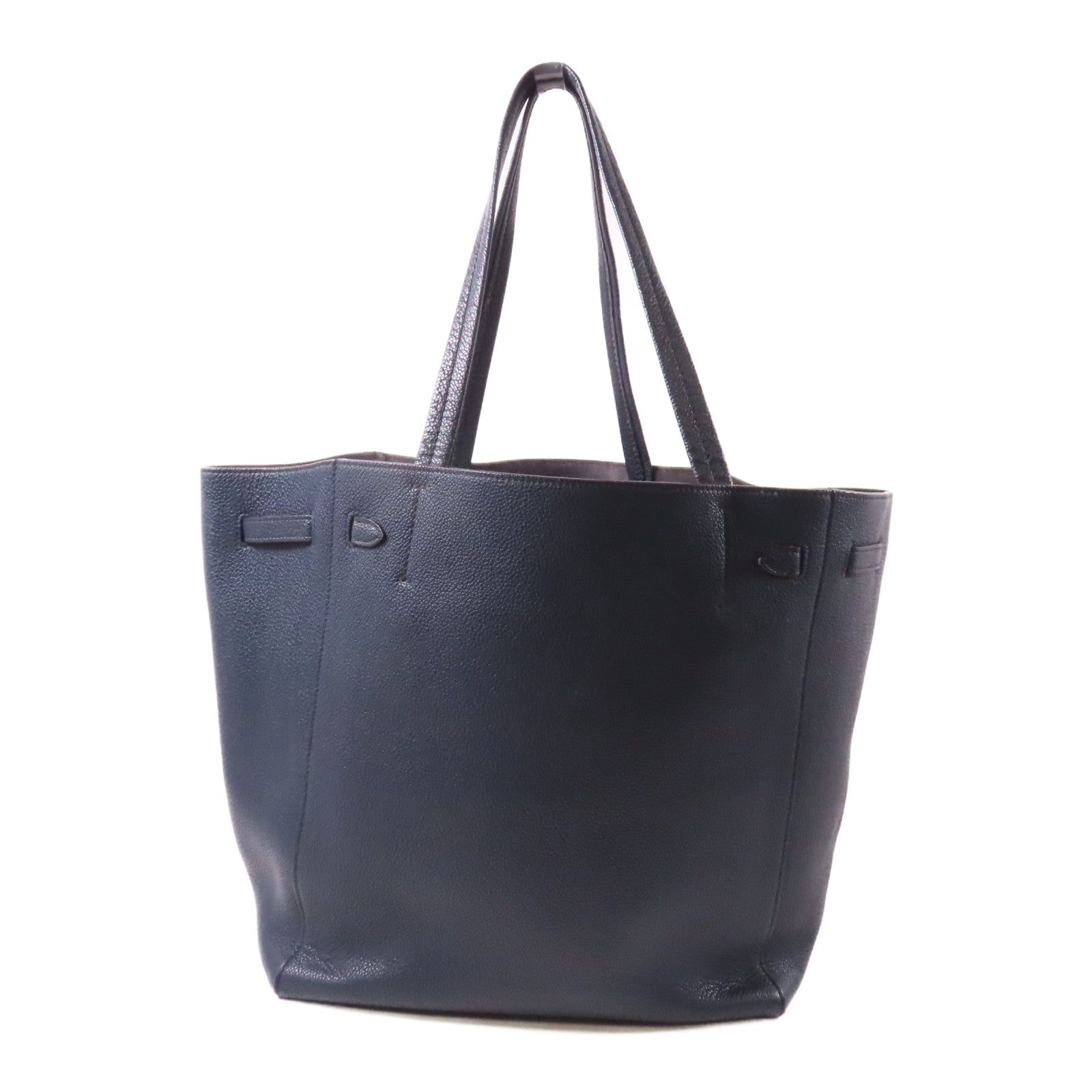 CELINE 牛皮皮革Cabas Phantom手挽袋深藍色