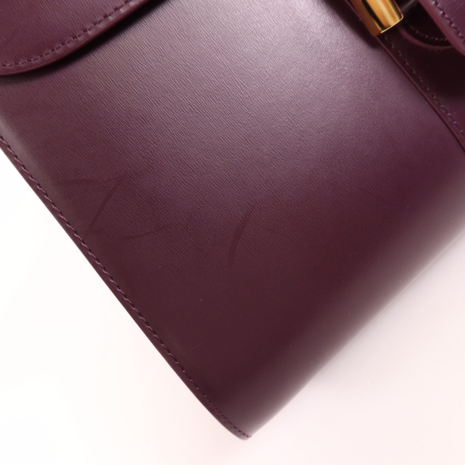 Delvaux 牛皮皮革Brillant MM金扣手挽肩背兩用袋