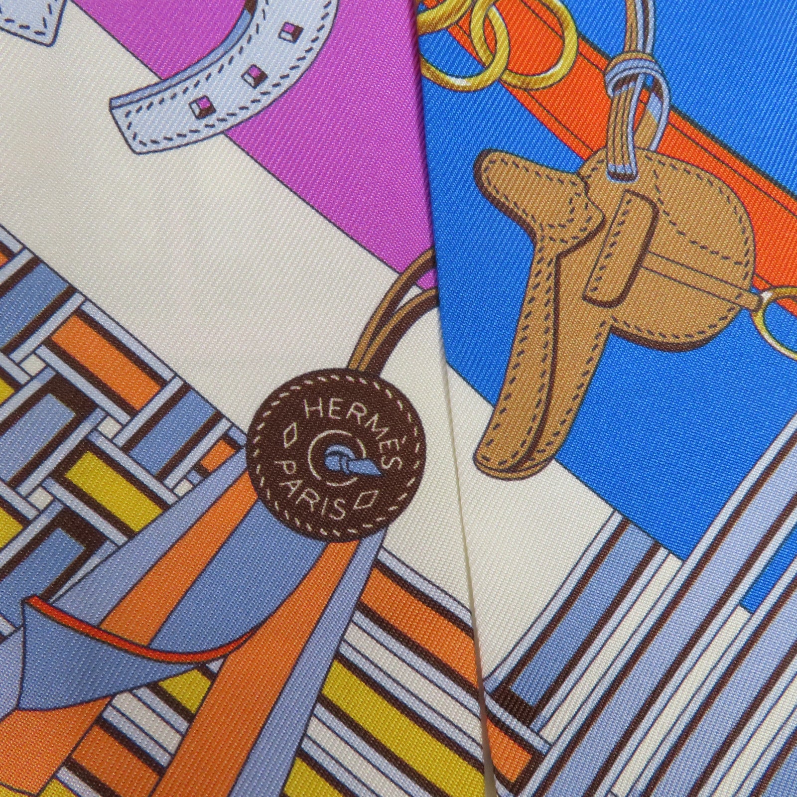 HERMES 絲質Twilly絲巾