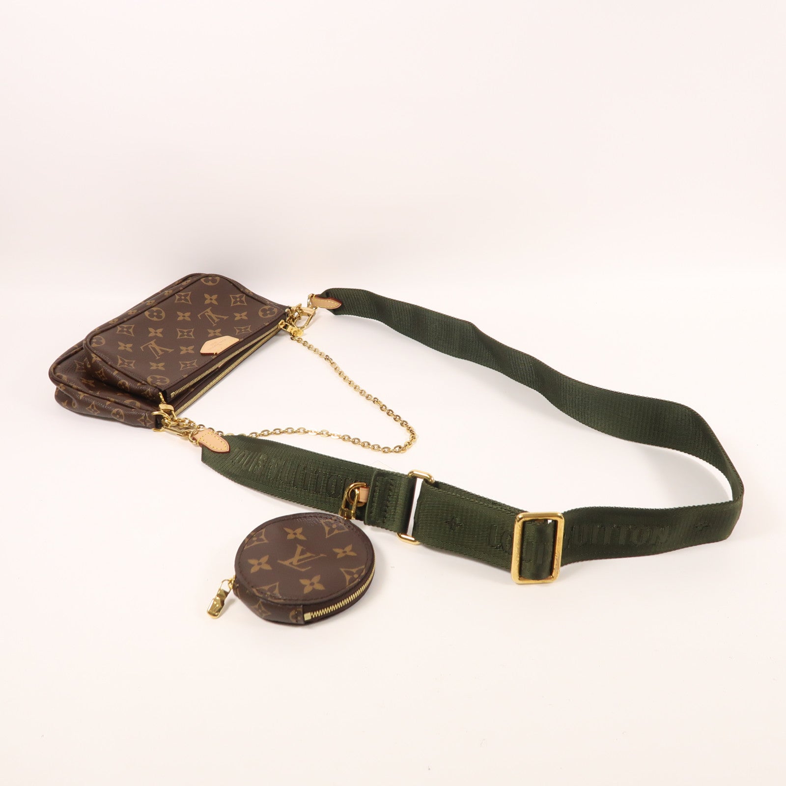LOUIS VUITTON Monogram Multi Pochette Accessoires金扣肩背袋
