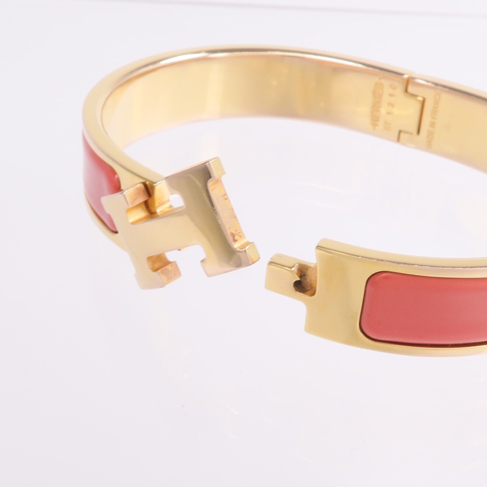 HERMES 金屬/琺瑯Clic H Bracelet手鐲