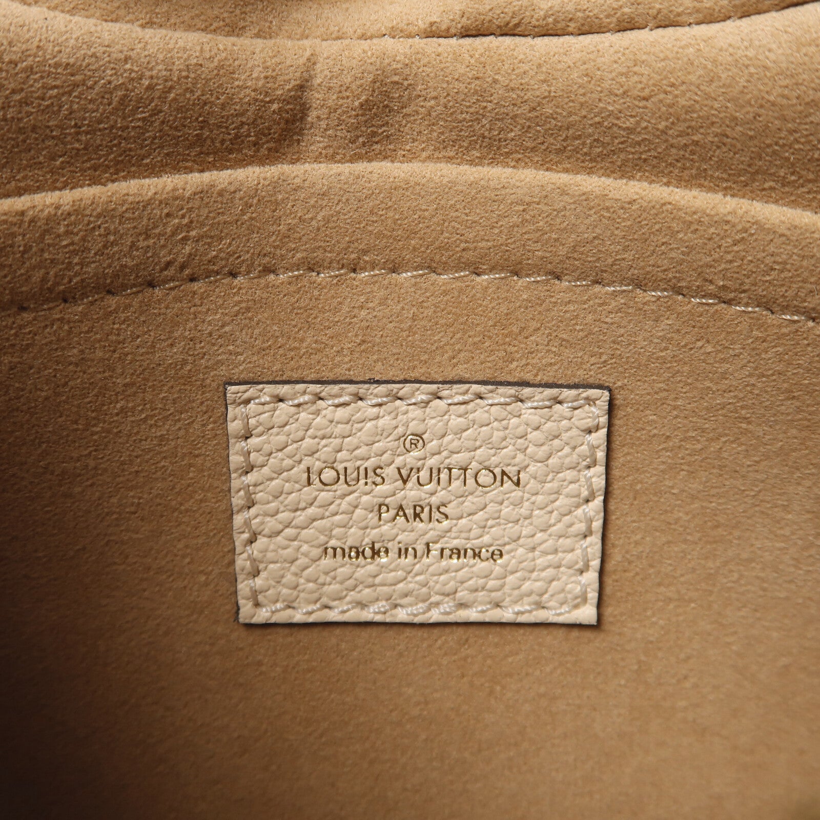 LOUIS VUITTON Monogram Empreinte Bagatelle MM金扣手挽肩背兩用袋