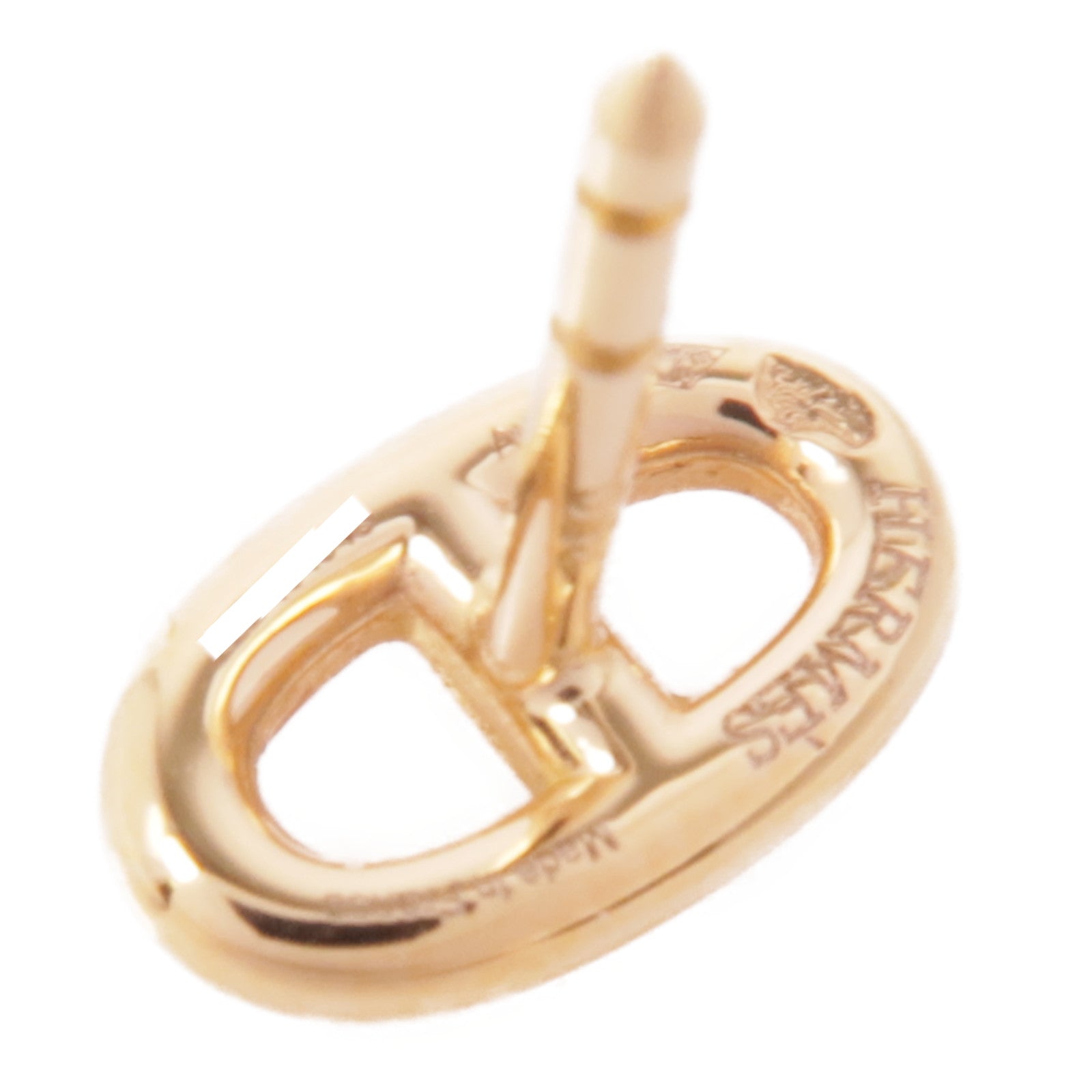 HERMES 18K玫瑰金Boutons D Oreilles Earrings耳環