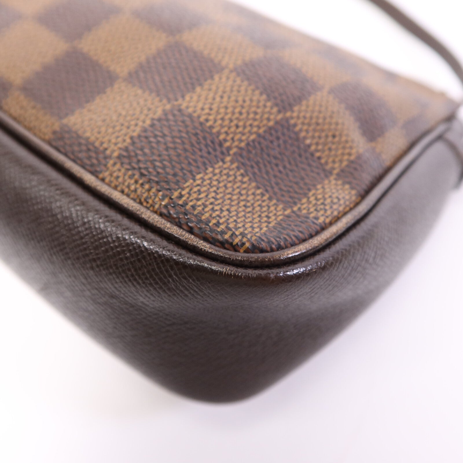 LOUIS VUITTON Damier Trousse Makeup Accessory Pouch金扣手挽袋