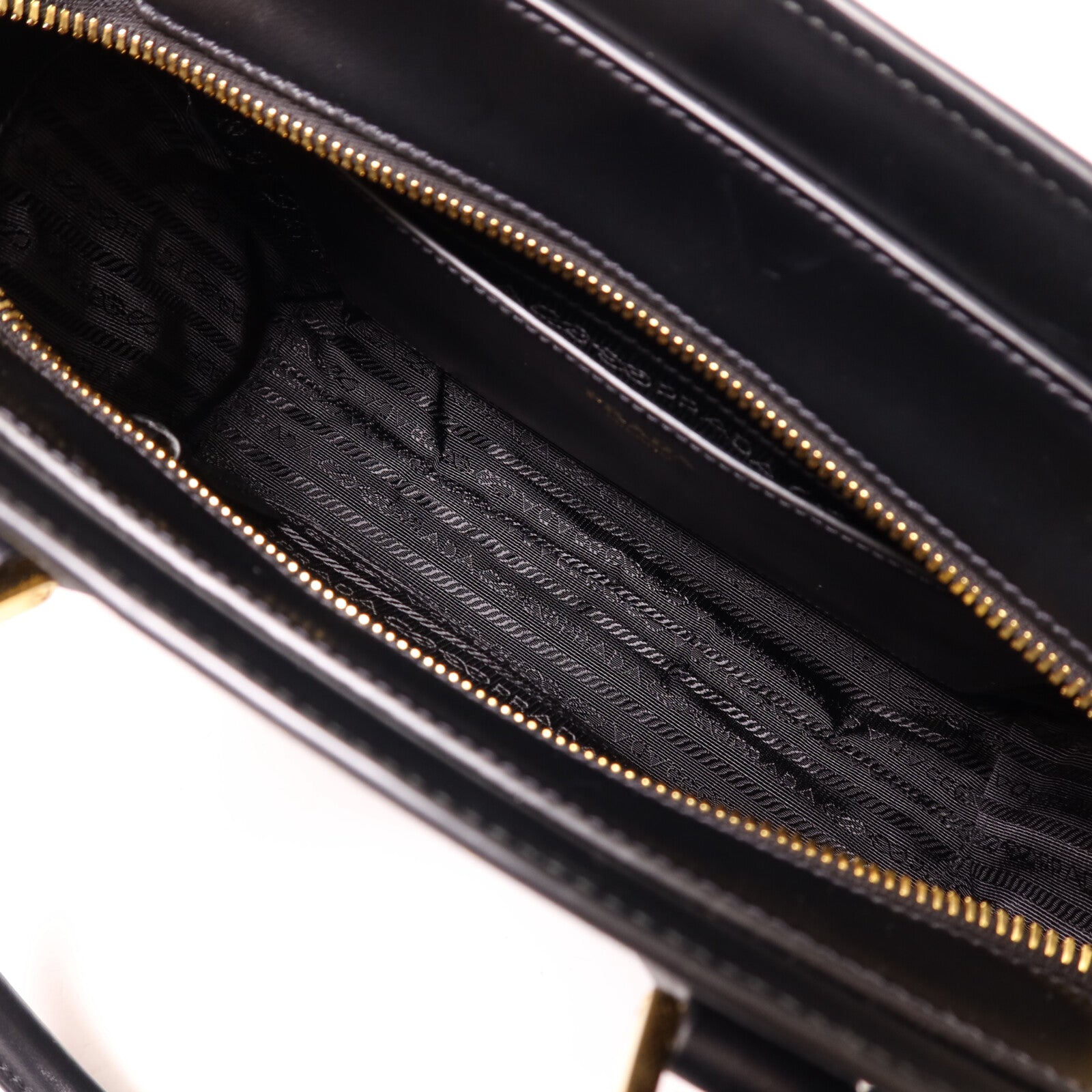 PRADA 牛皮皮革Shoulder Bag金扣手挽肩背兩用袋