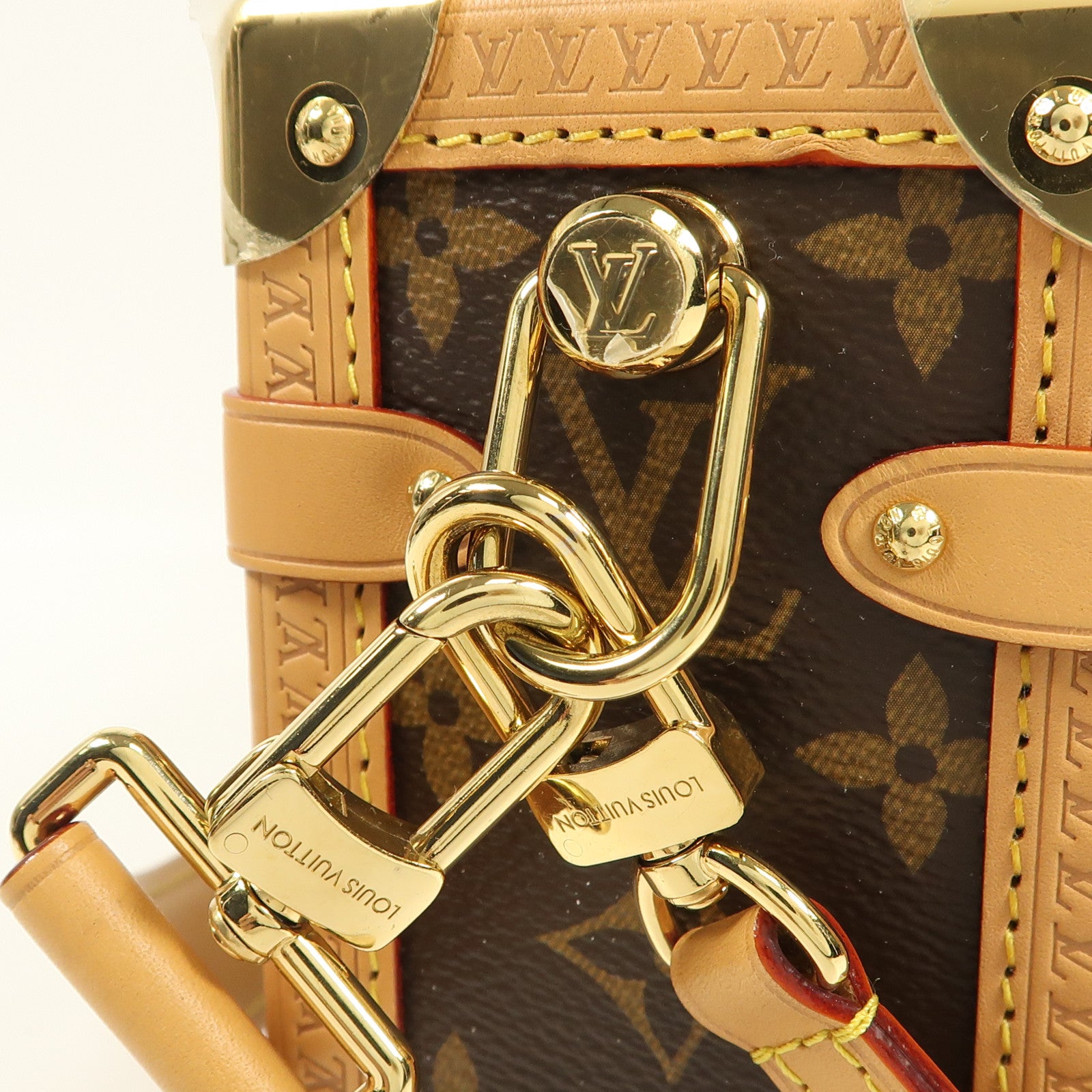 LOUIS VUITTON LV GHW Side Trunk 2way Shoulder Bag M46358 Monogram Brown