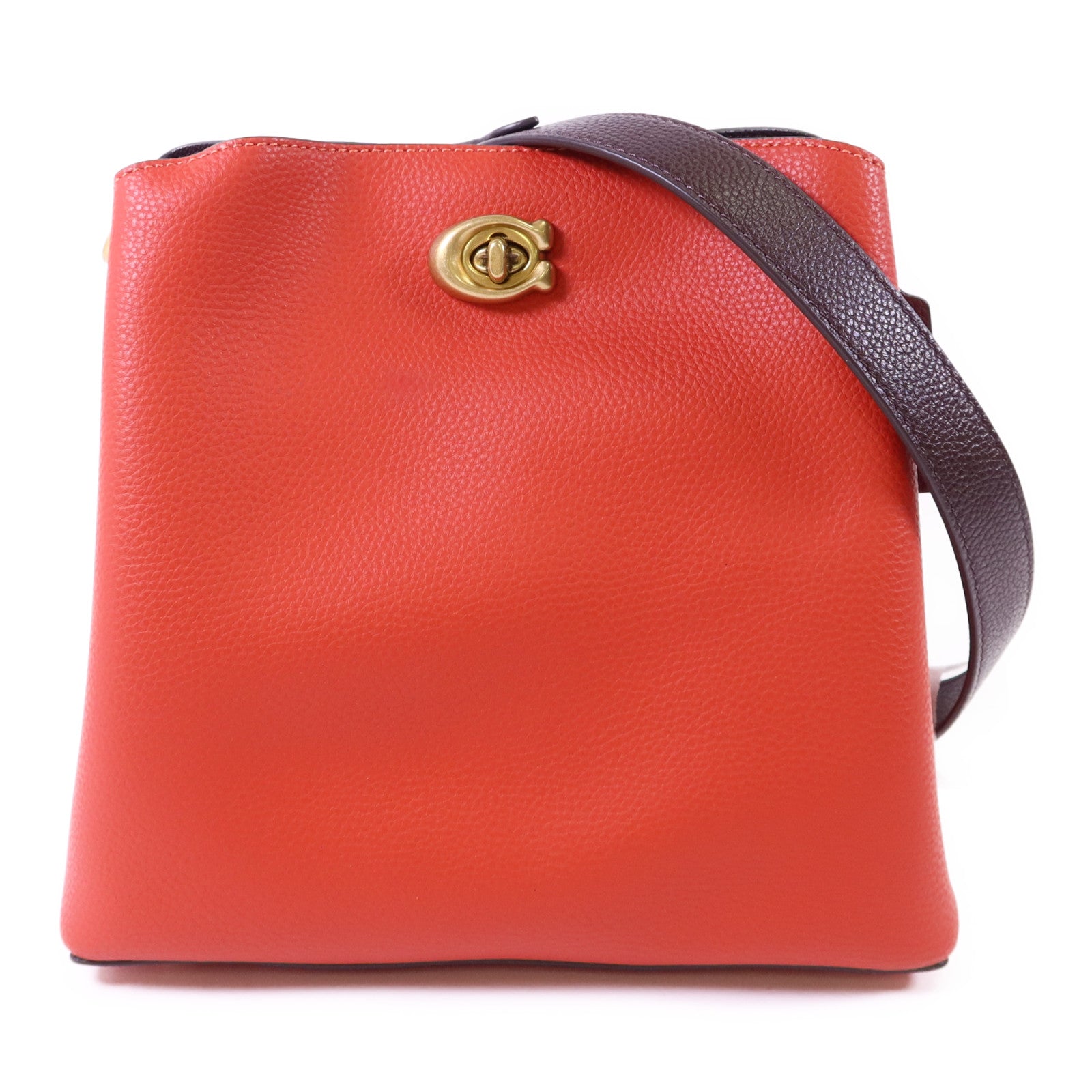 COACH 牛皮皮革Willow Bucket Bag金扣肩背袋