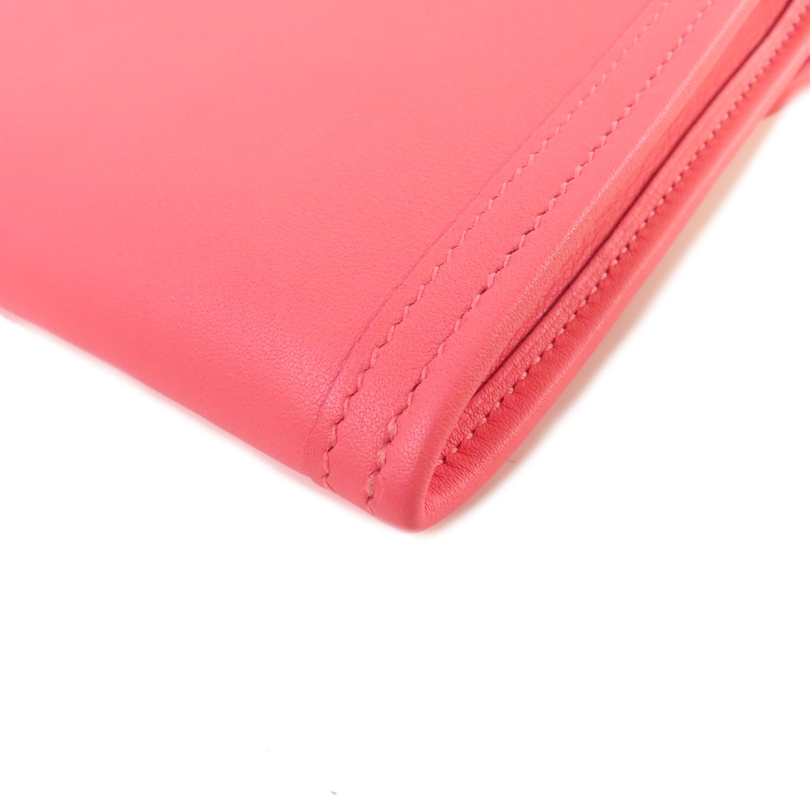HERMES 【激減優惠】Swift皮革Jige Clutch手拿包Rose Confetti玫瑰糖果色