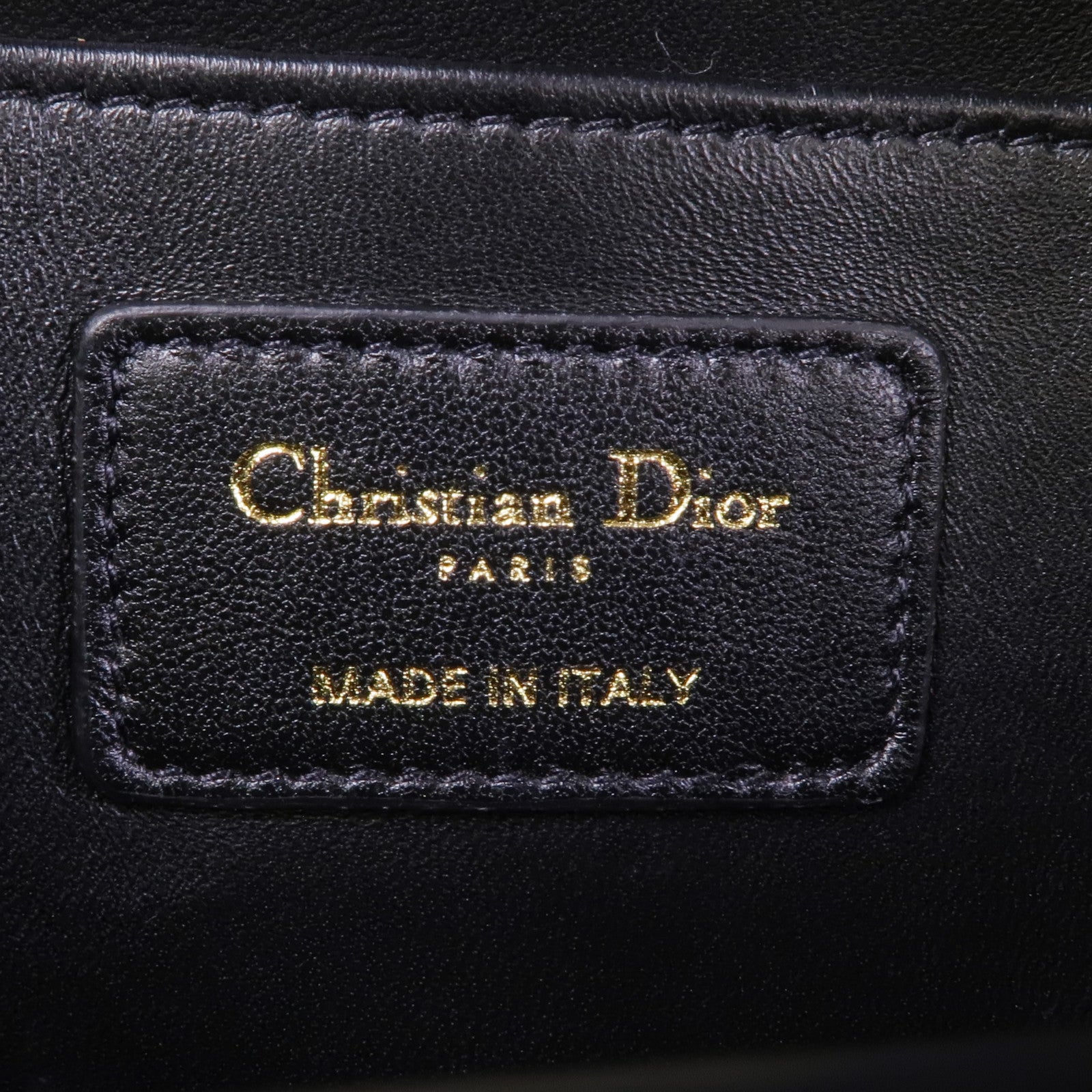 Dior 羊皮皮革Backpack金扣背包