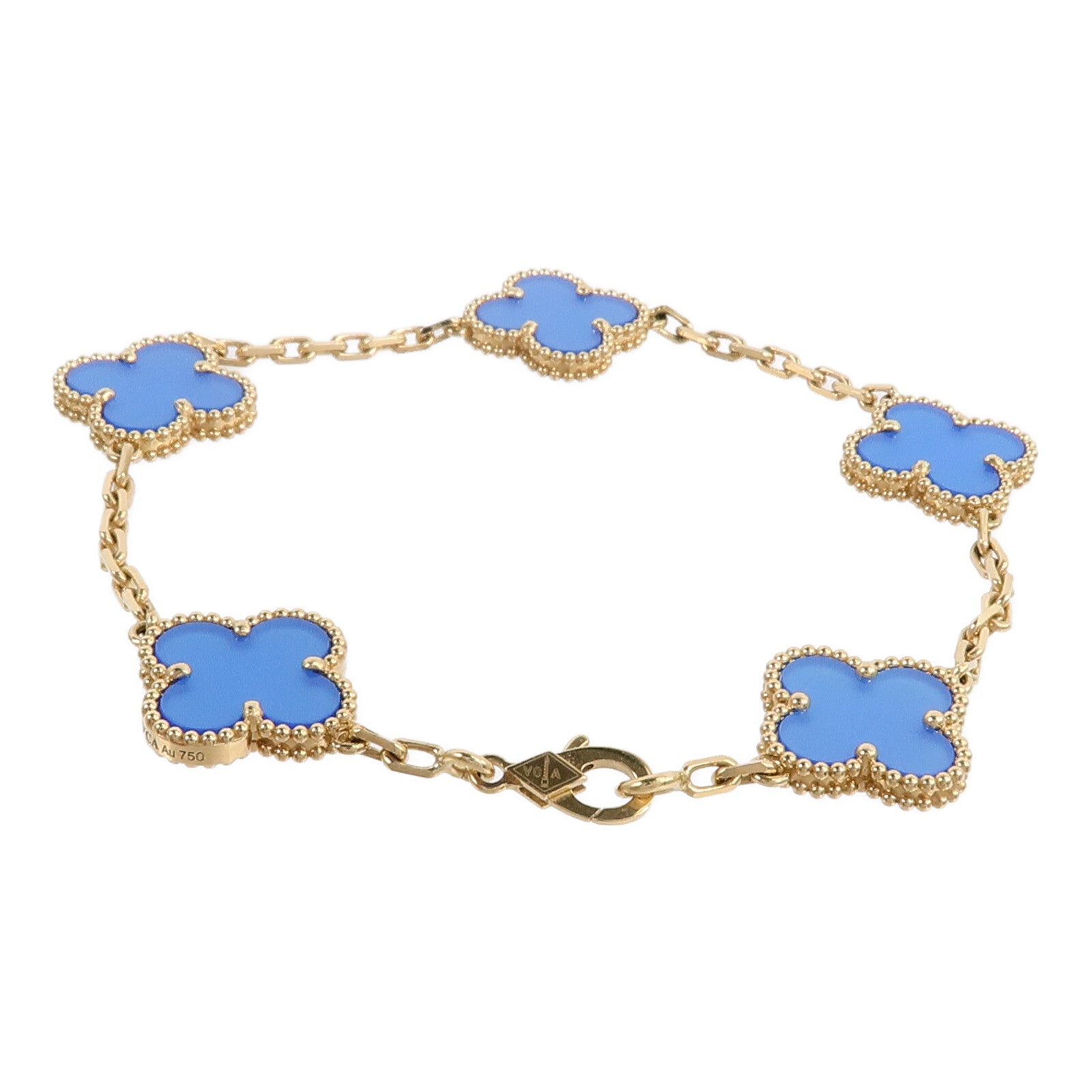 Van Cleef & Arpels 18K黃金Vintage Alhambra Bracelet手鏈
