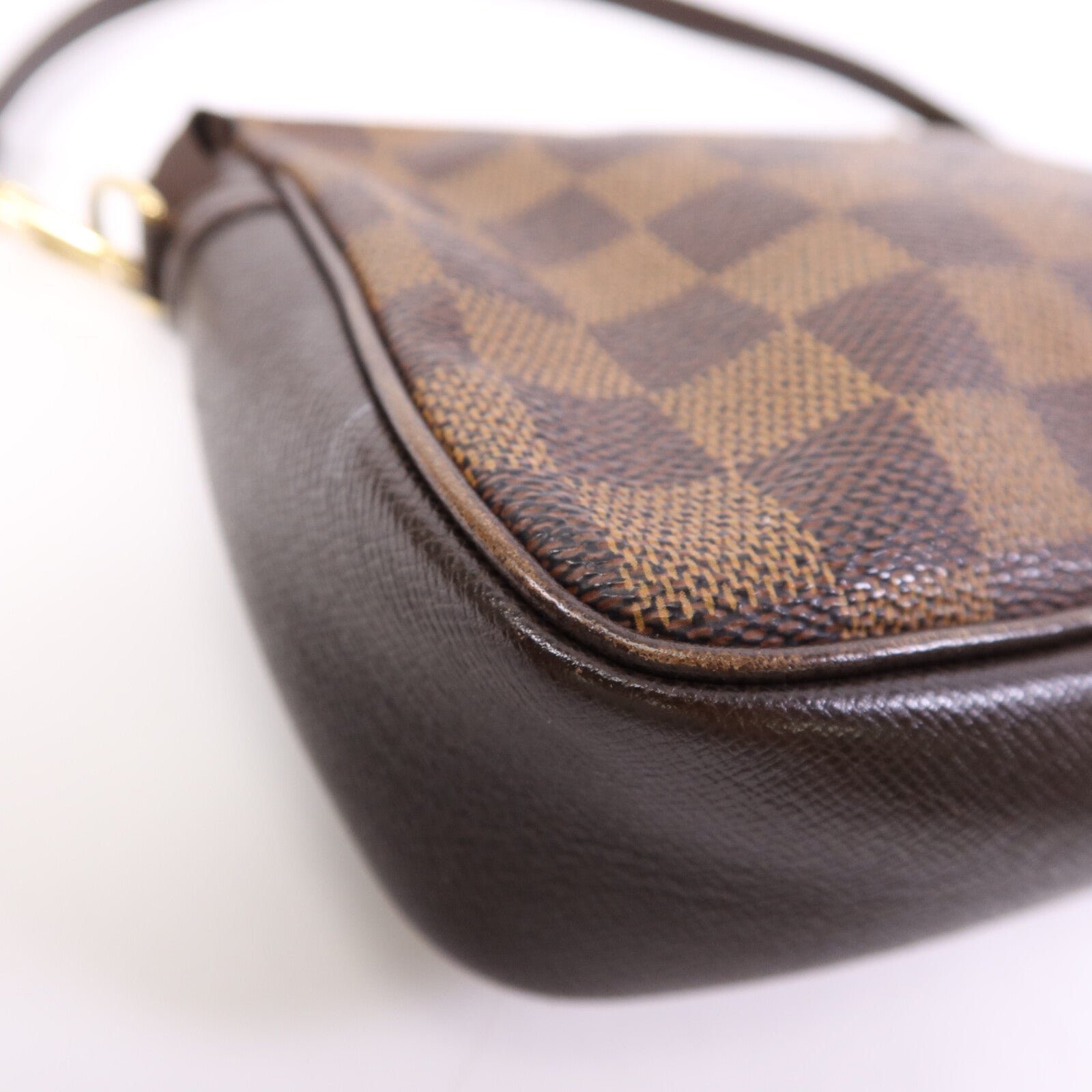 LOUIS VUITTON Damier Trousse Makeup Accessory Pouch金扣手挽袋