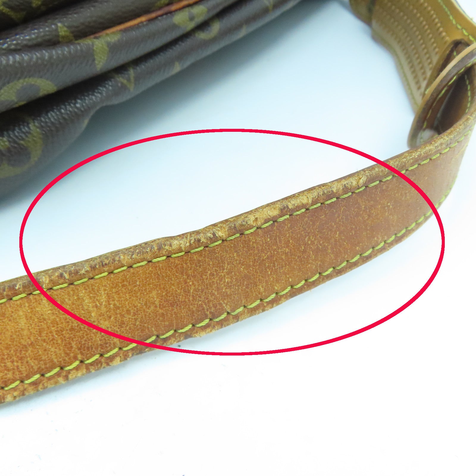LOUIS VUITTON Monogram Saumur 35金扣肩背袋啡色