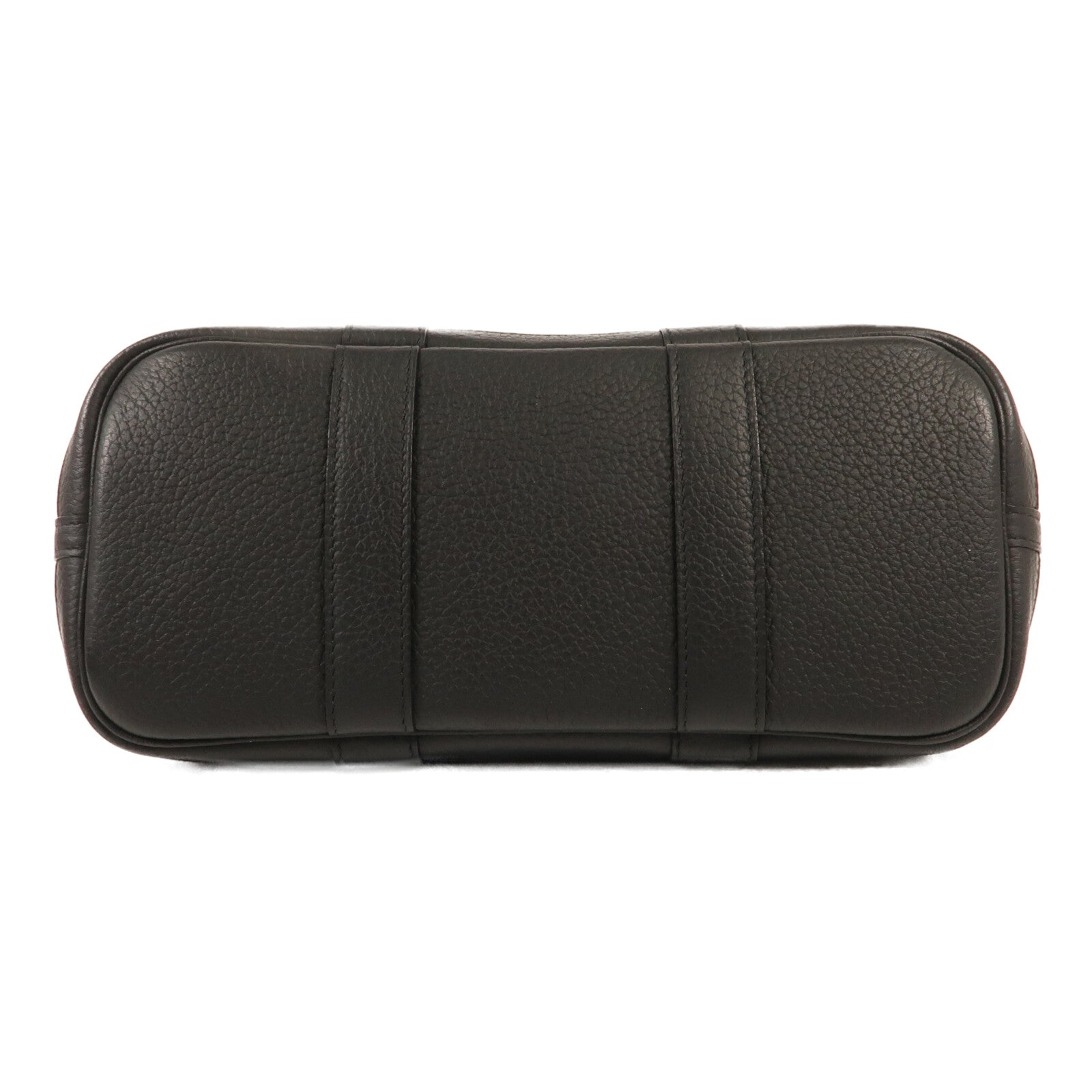 HERMES 帆布Garden Party TPM銀扣手挽袋89 Noir