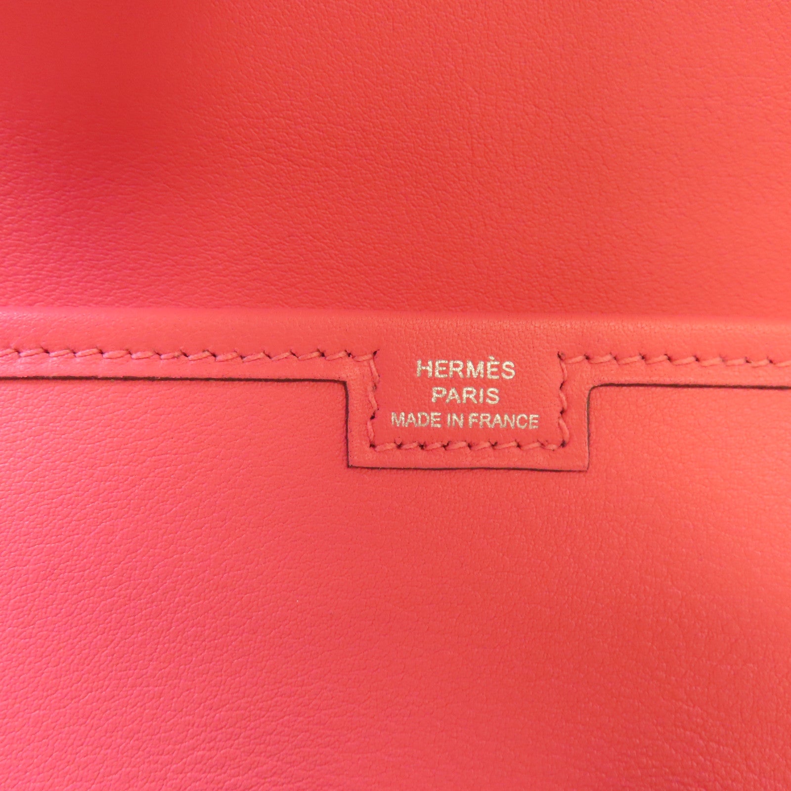 HERMES 【激減優惠】Swift皮革Jige Clutch手拿包Rose Confetti玫瑰糖果色