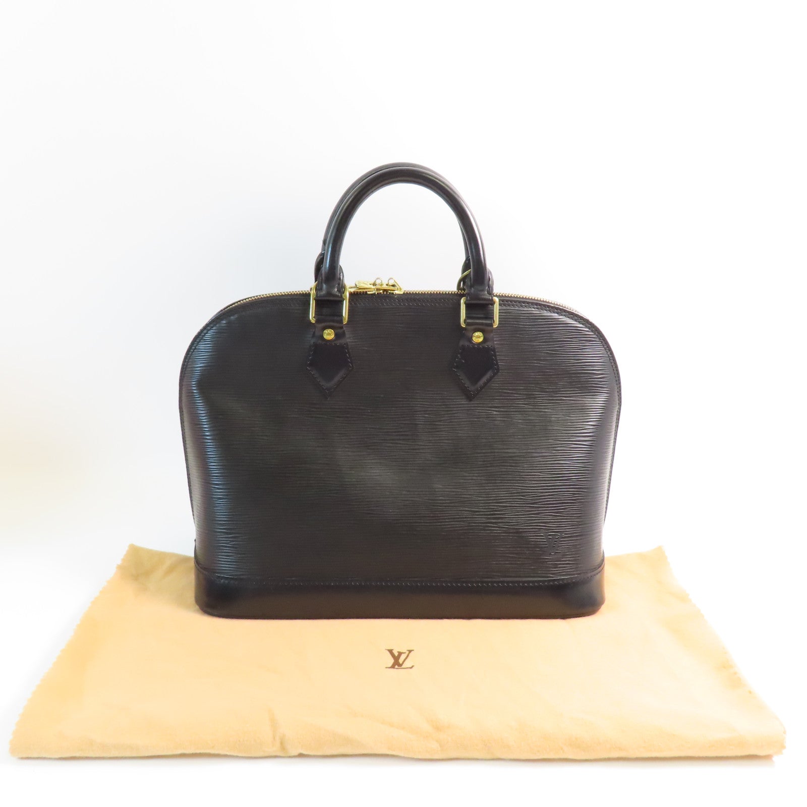 LOUIS VUITTON Epi Alma PM金扣手挽袋