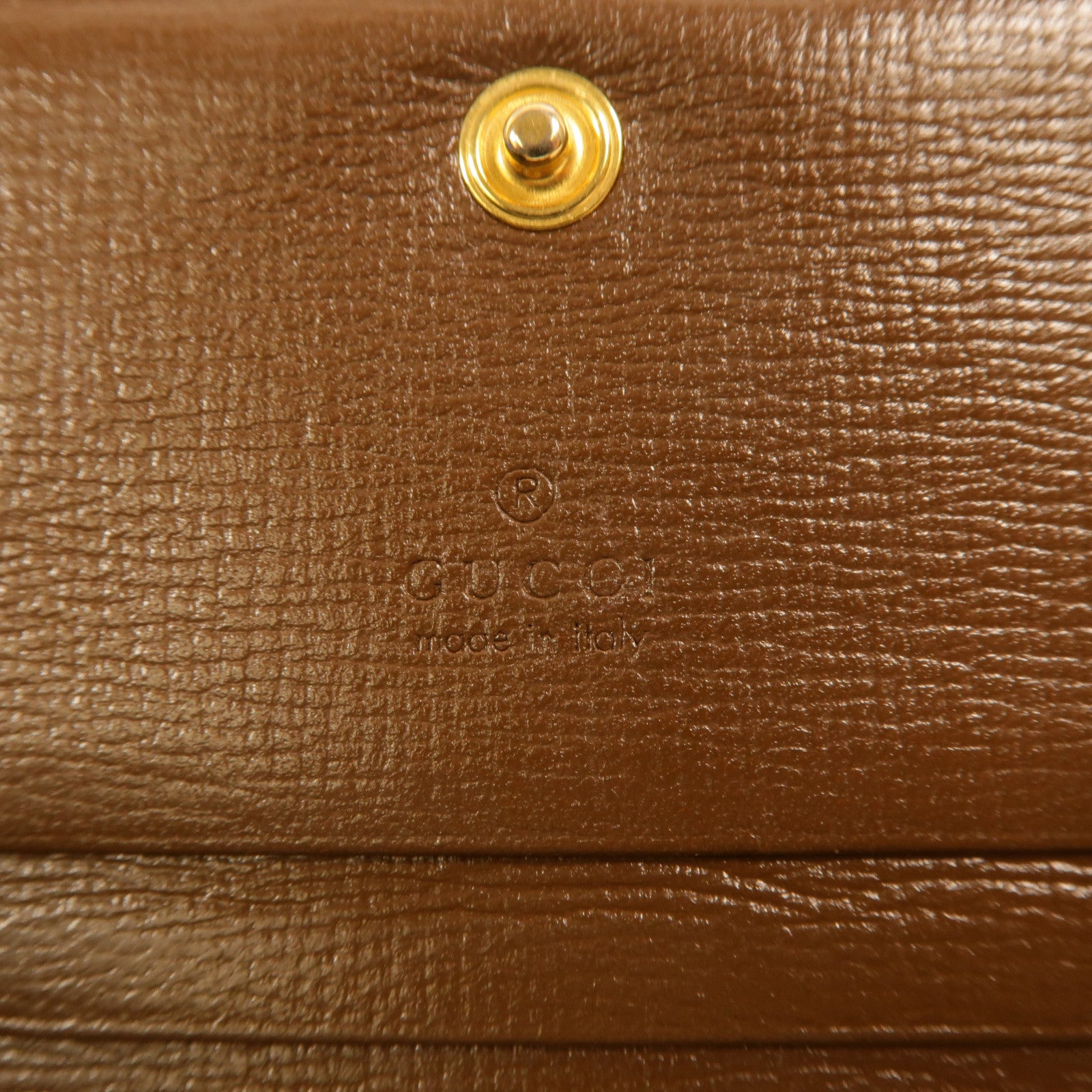 GUCCI 塗層帆布Horsebit 1955錢包
