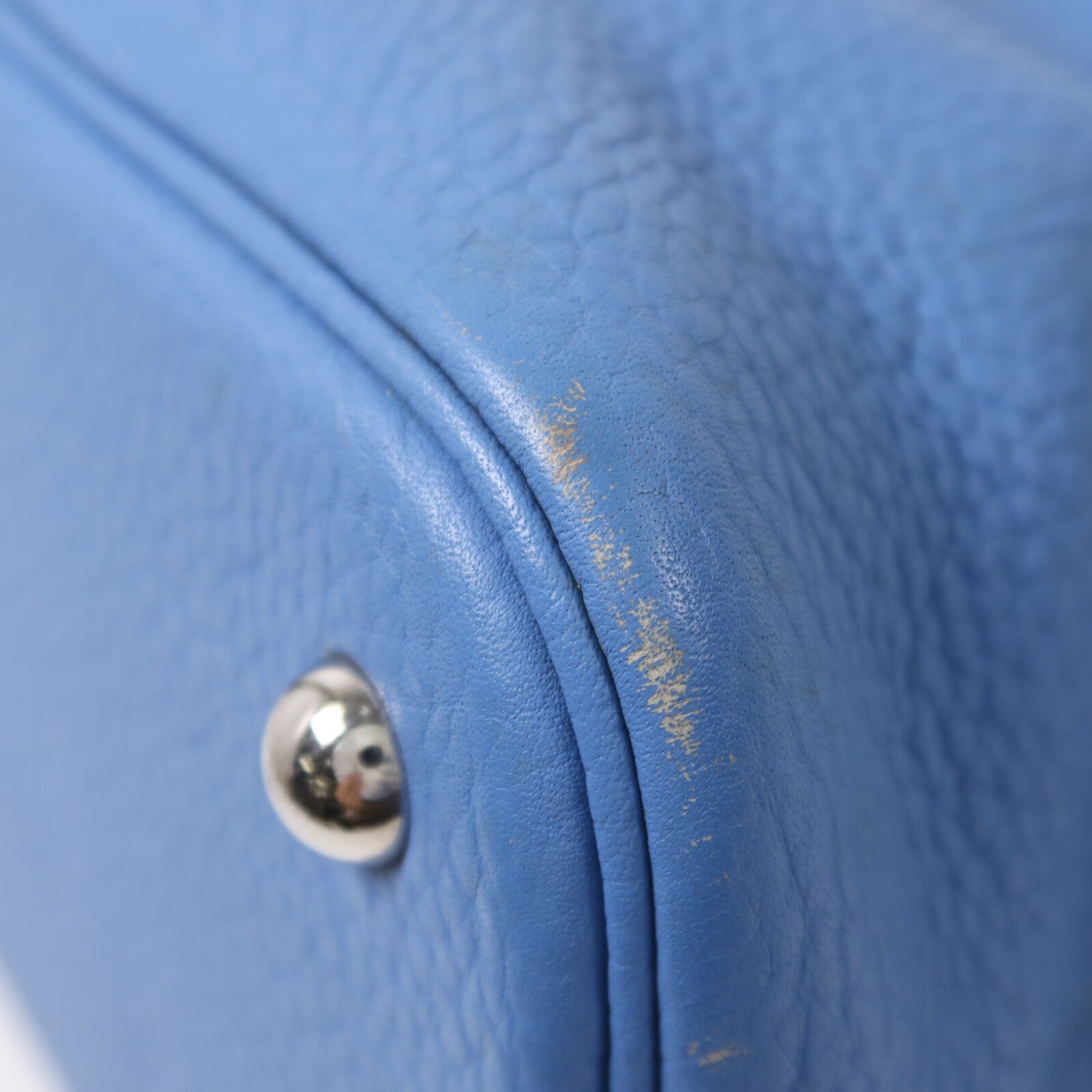 HERMES Clemence皮革Bolide 31手挽肩背兩用袋Bleu Paradise