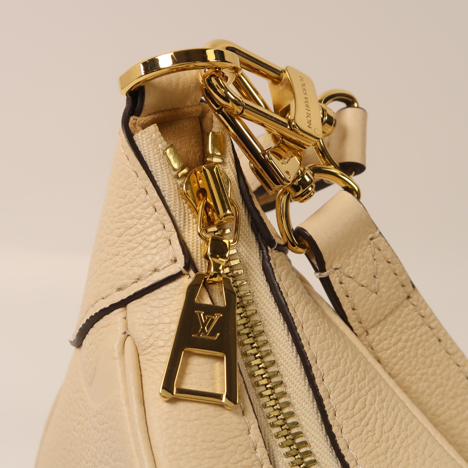 LOUIS VUITTON Monogram Empreinte Bagatelle MM金扣手挽肩背兩用袋