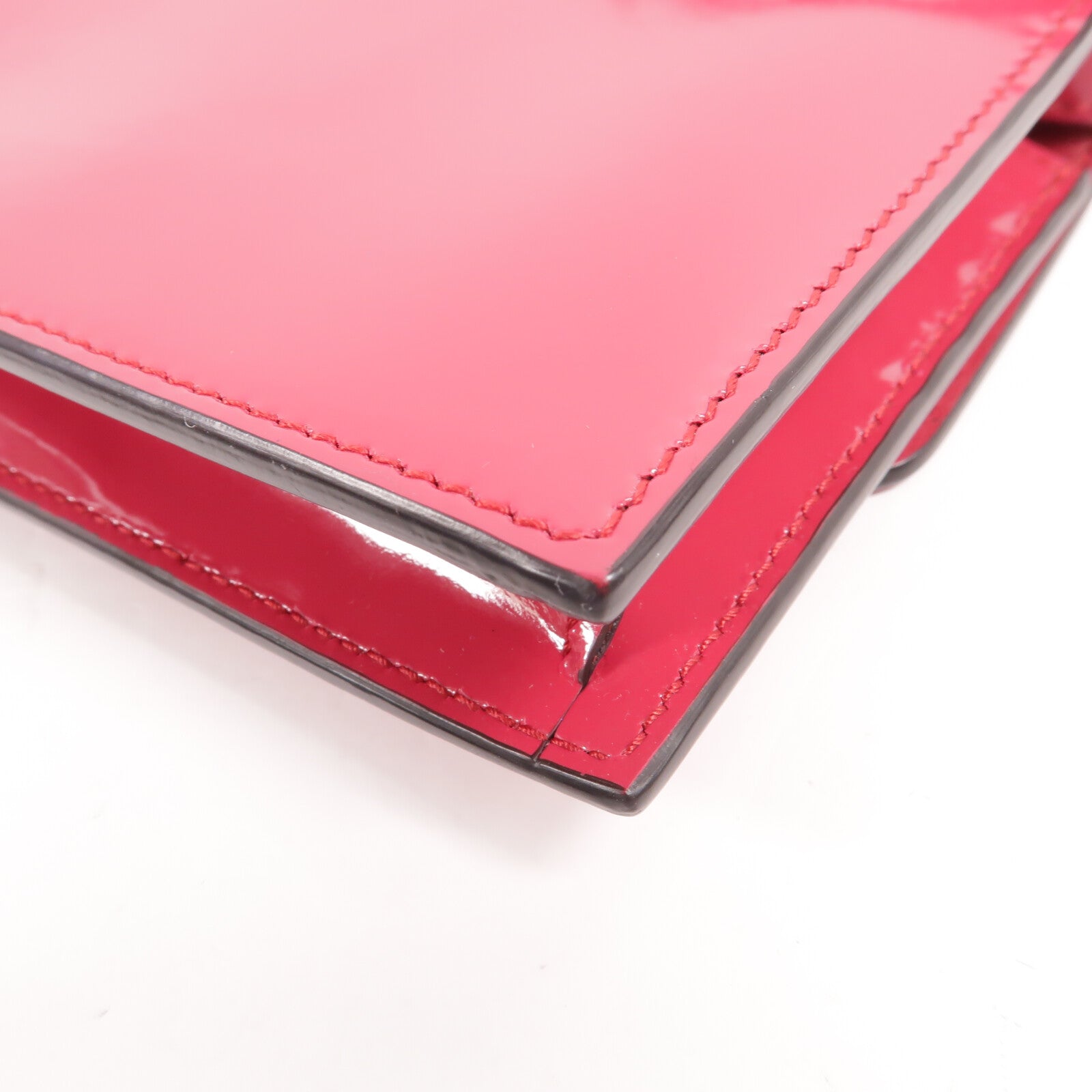 GUCCI 漆皮皮革Wallet On Chain肩背袋