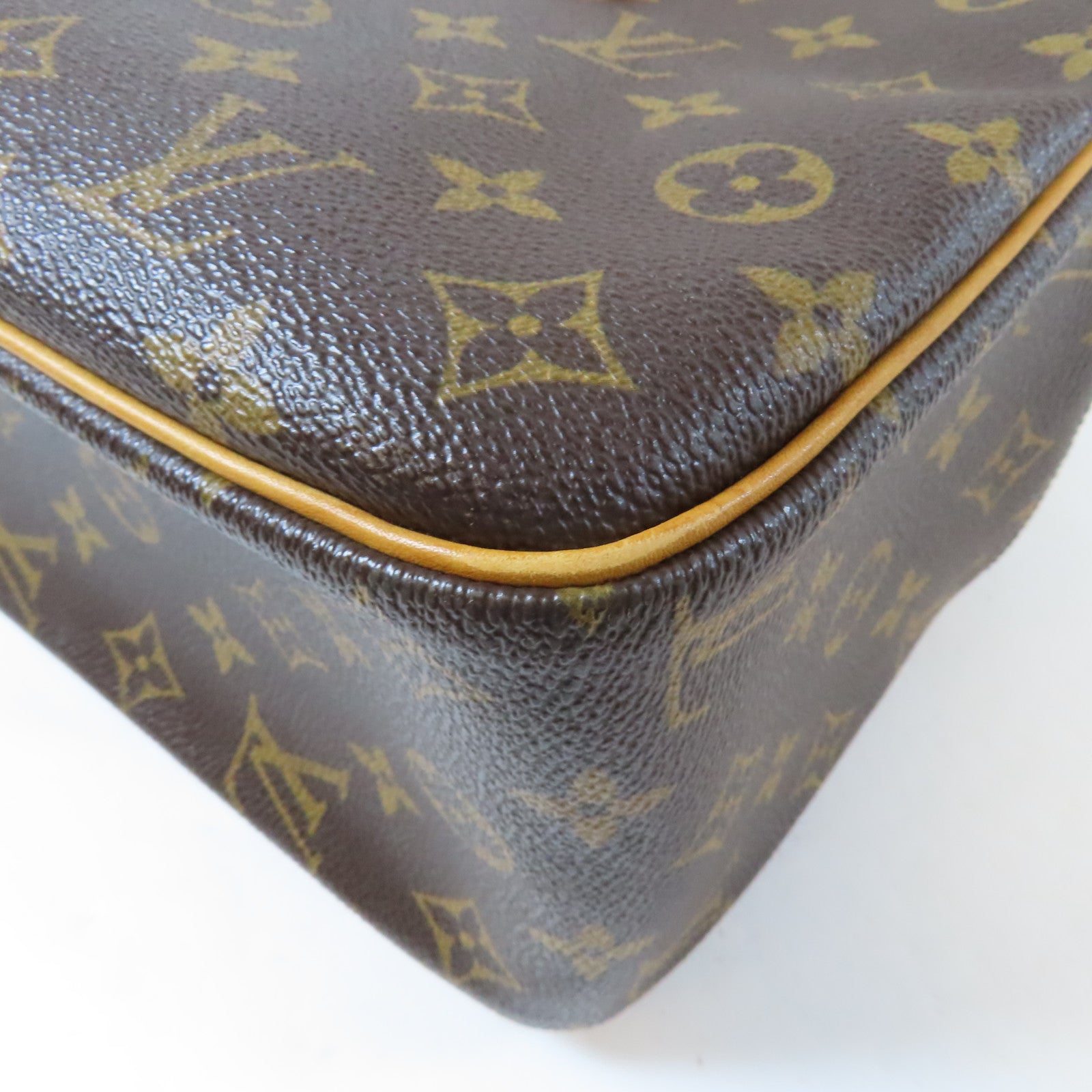 LOUIS VUITTON Monogram Cite GM金扣肩背袋啡色