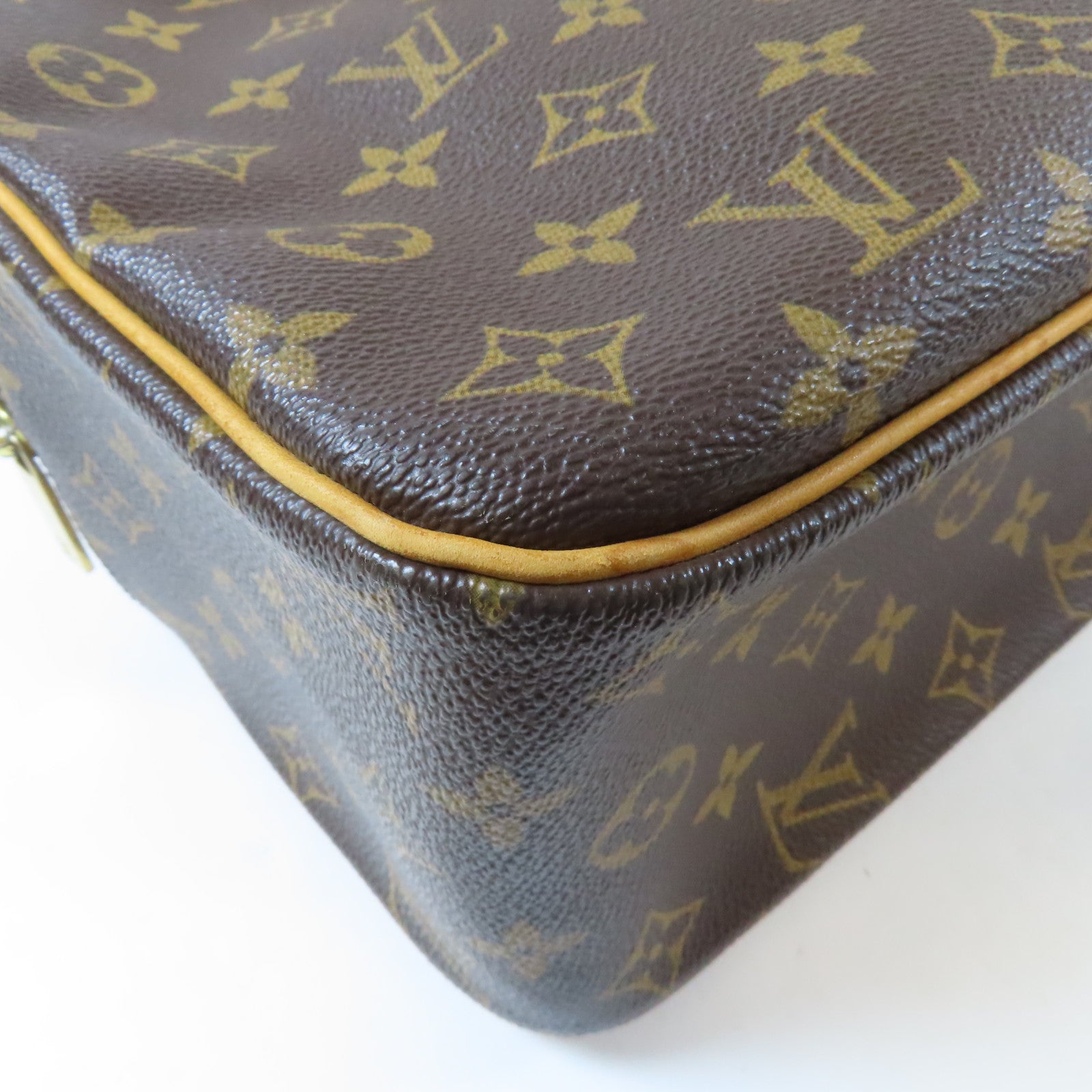 LOUIS VUITTON Monogram Cite GM金扣肩背袋啡色