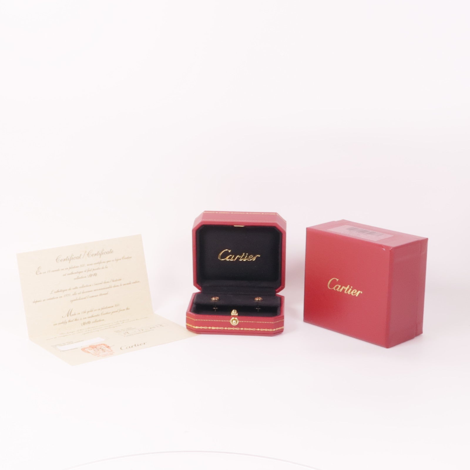 CARTIER 18K玫瑰金Love Earrings耳環