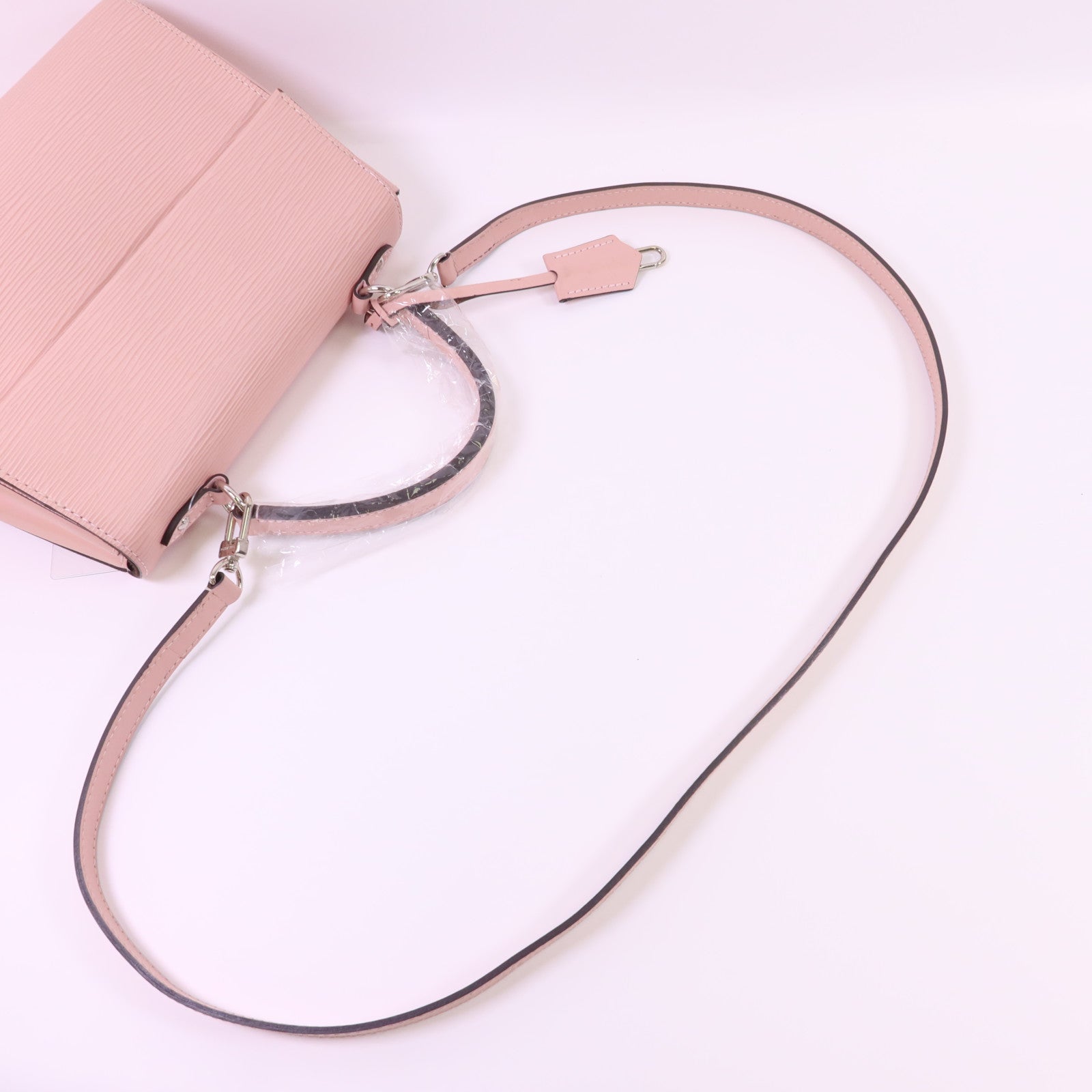 LOUIS VUITTON Epi Cluny BB銀扣手挽肩背兩用袋