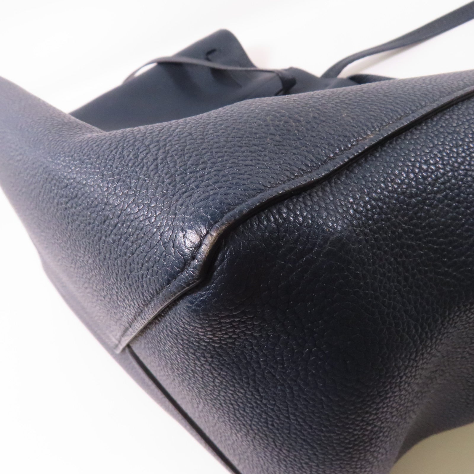 CELINE 牛皮皮革Cabas Phantom手挽袋深藍色