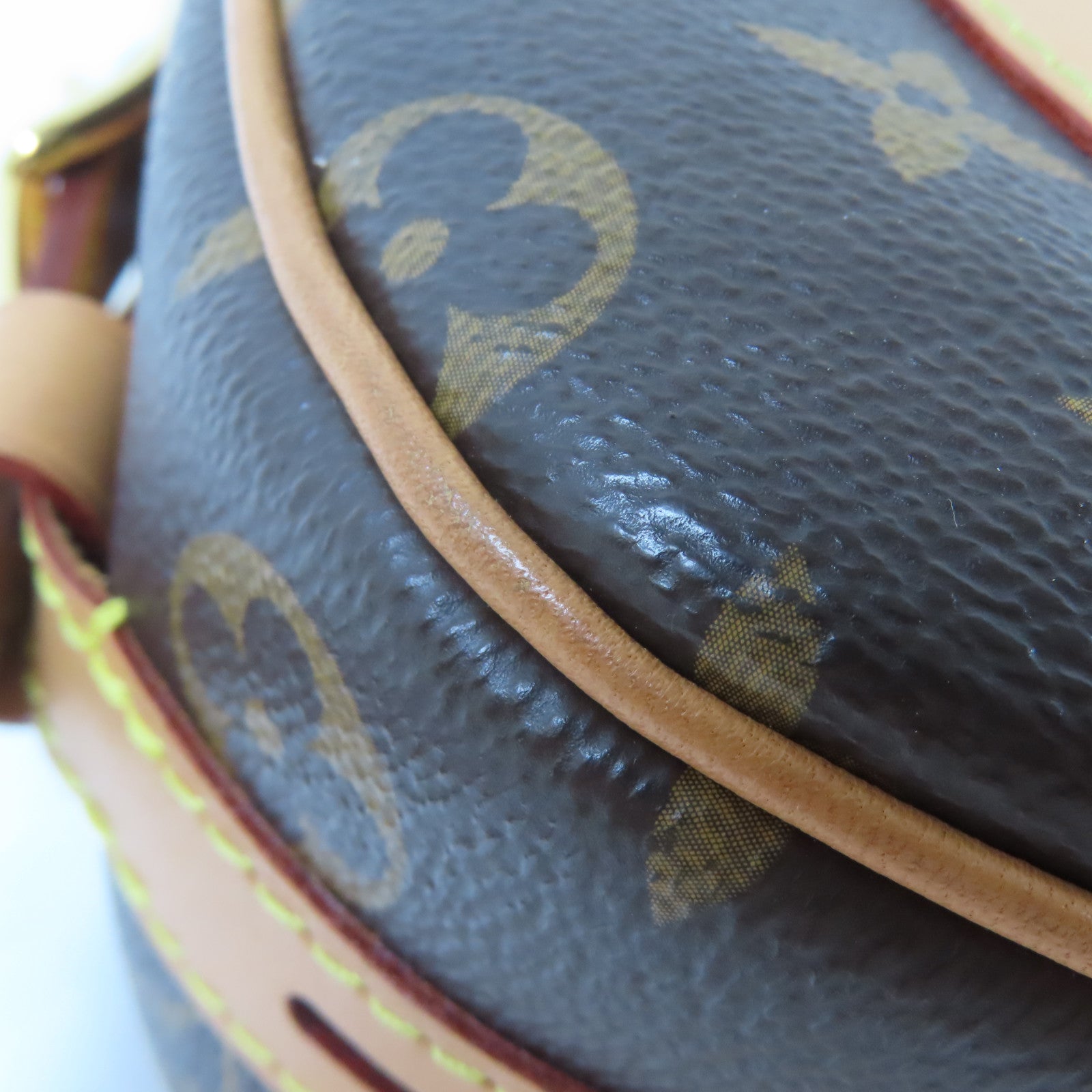 LOUIS VUITTON Monogram Boite Chapeau Souple MM金扣肩背袋啡色