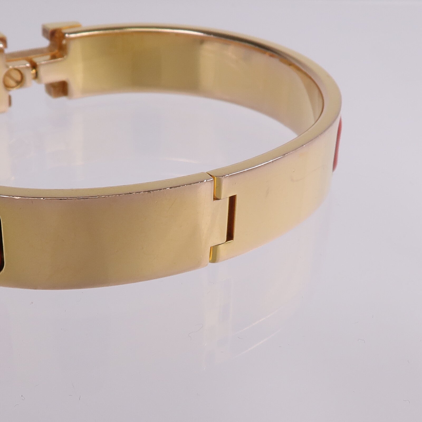 HERMES 金屬/琺瑯Clic H Bracelet手鐲