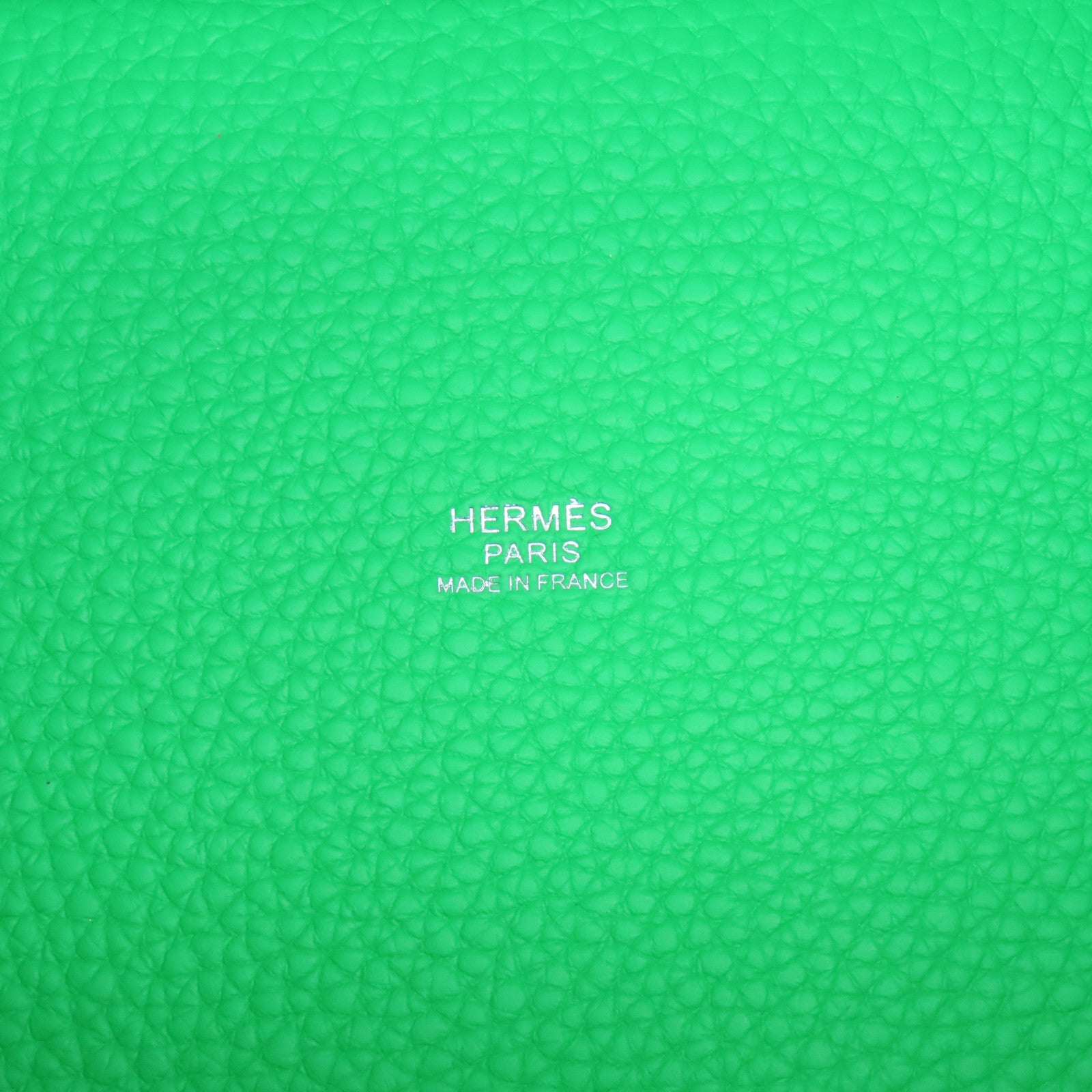 HERMES 【激減優惠】Clemence皮革Picotin PM銀扣手挽袋Vert Conics綠色