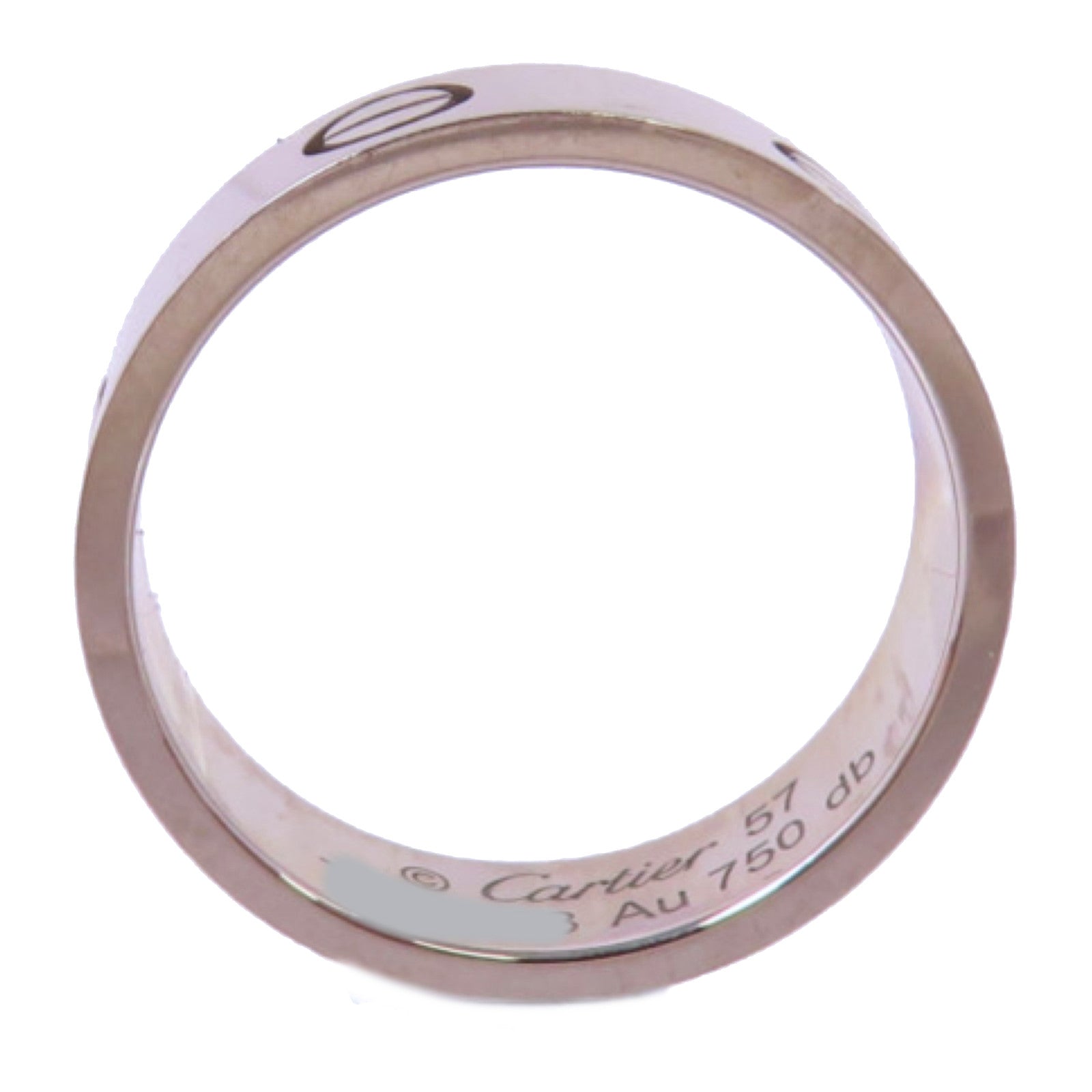 CARTIER 18K白金Love Ring戒指#57/US#8