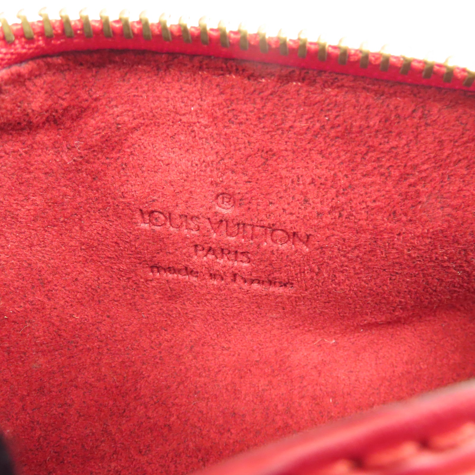 LOUIS VUITTON Epi Soufflot金扣手挽袋紅色