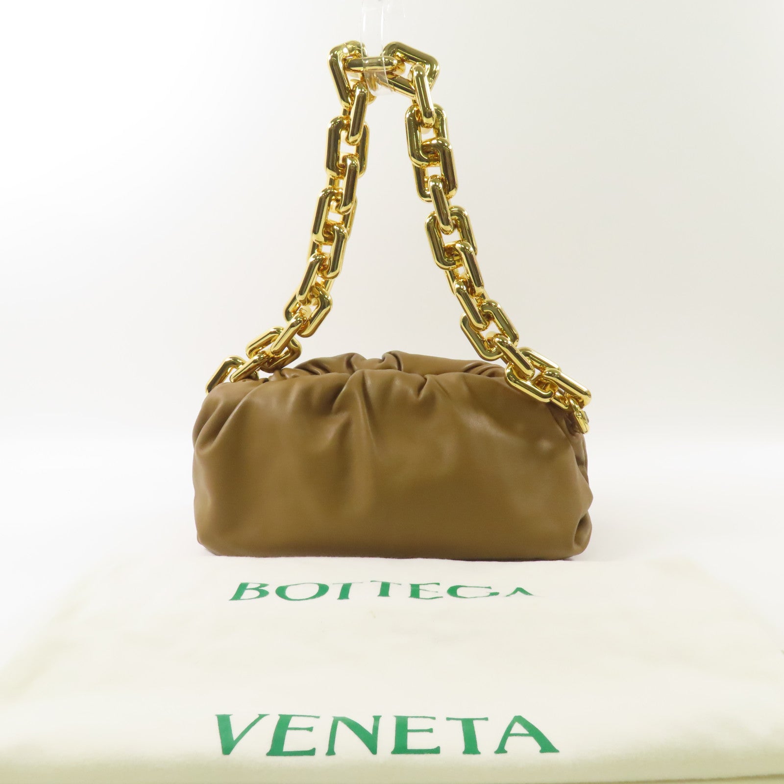 BOTTEGA VENETA 【激減優惠】牛皮皮革Hand Bag金扣手挽袋
