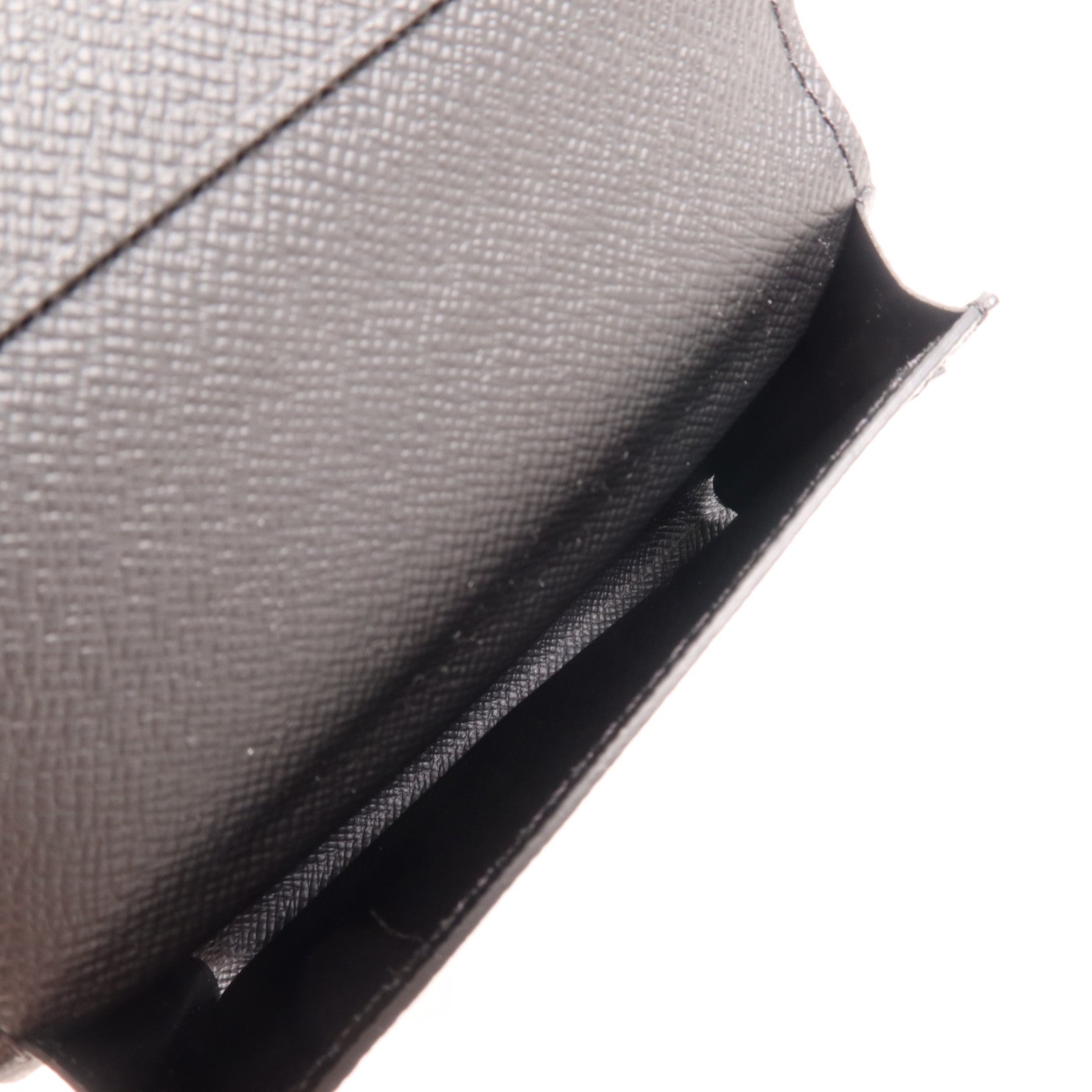 LOUIS VUITTON Damier Graphite Enveloppe Carte De Visite Card Case銀扣卡片套