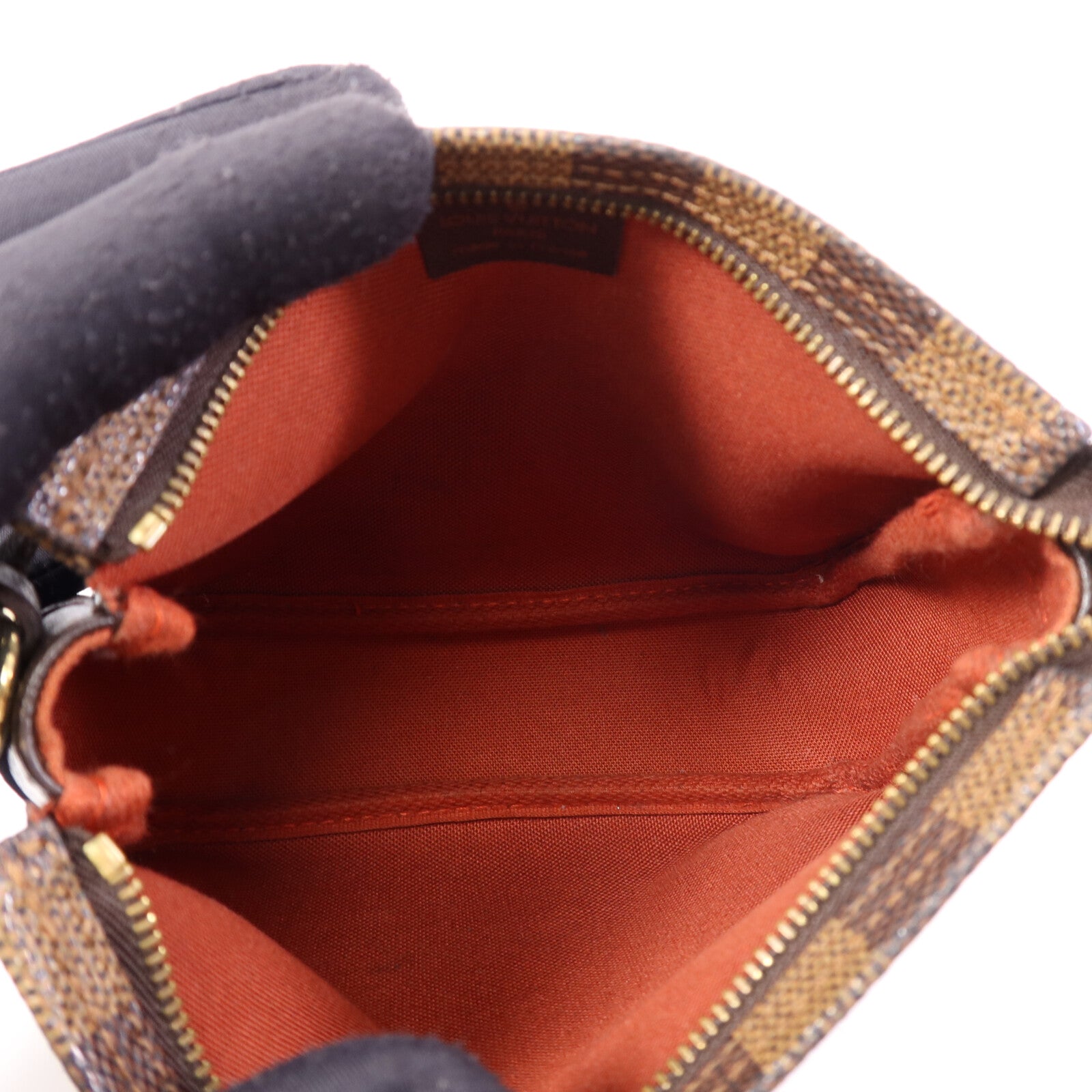 LOUIS VUITTON Damier Trousse Makeup Accessory Pouch金扣手挽袋