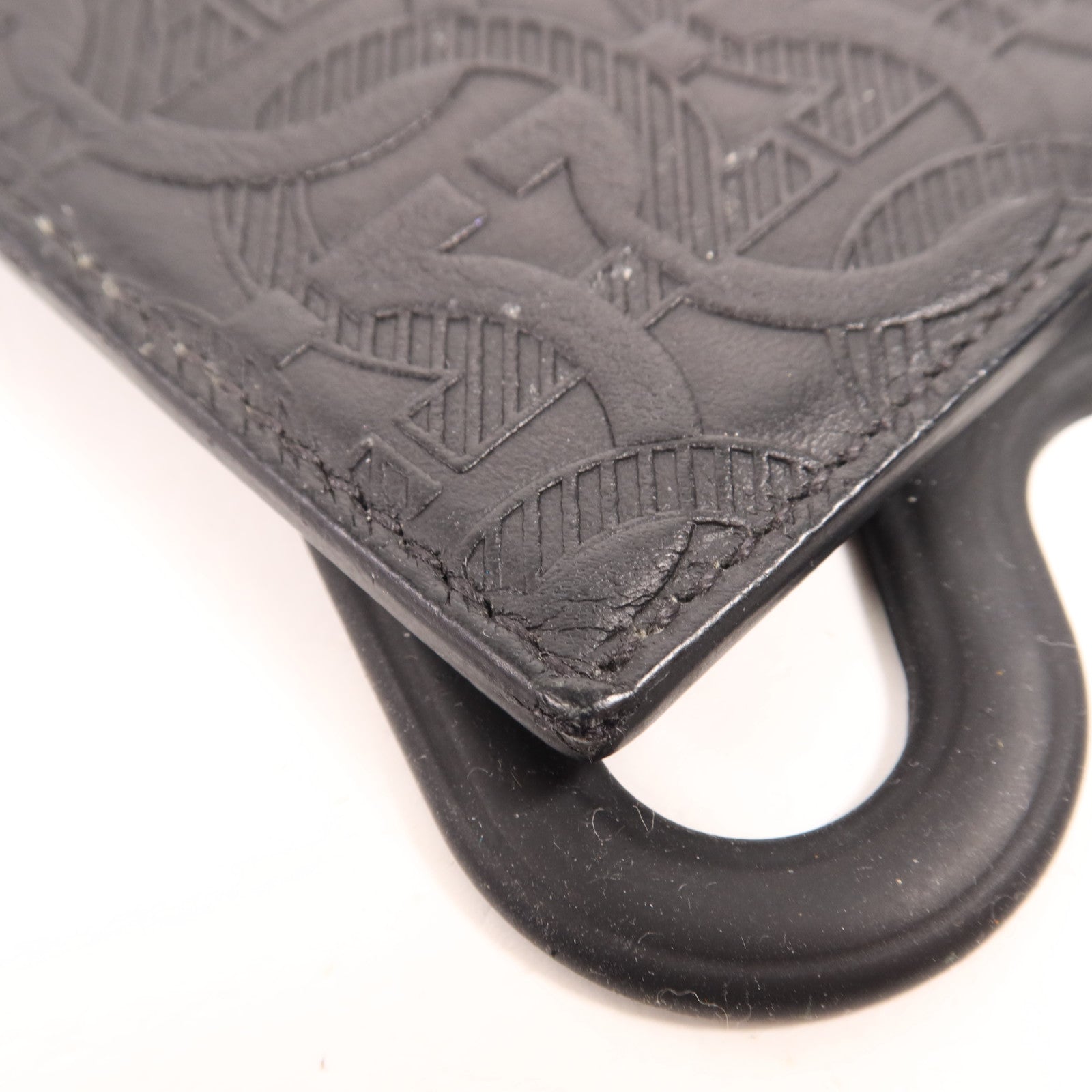 Salvatore Ferragamo 牛皮皮革Card Case銀扣卡片套