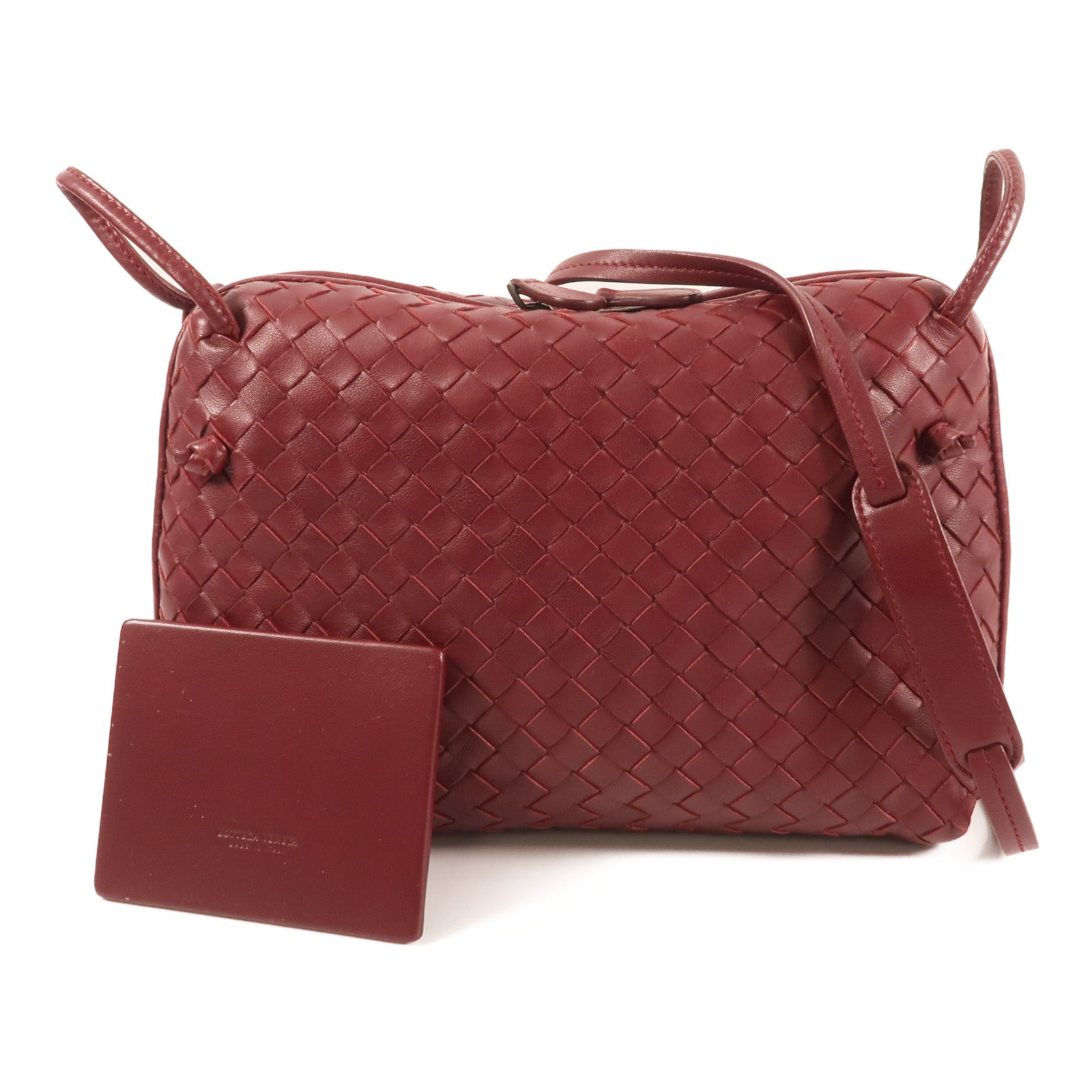 BOTTEGA VENETA 羊皮皮革Shoulder Bag銀扣肩背袋