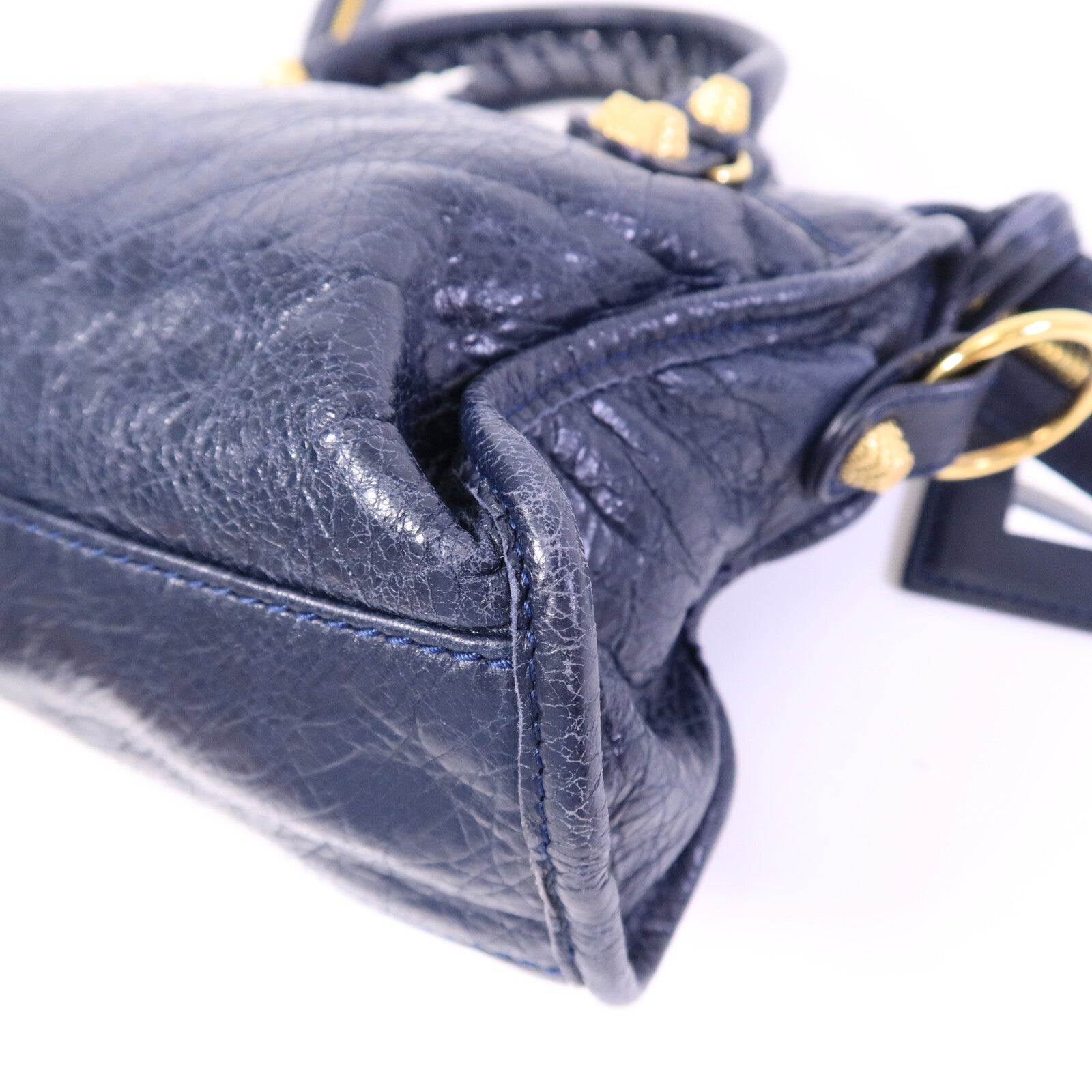 BALENCIAGA 牛皮皮革Mini City手挽肩背兩用袋