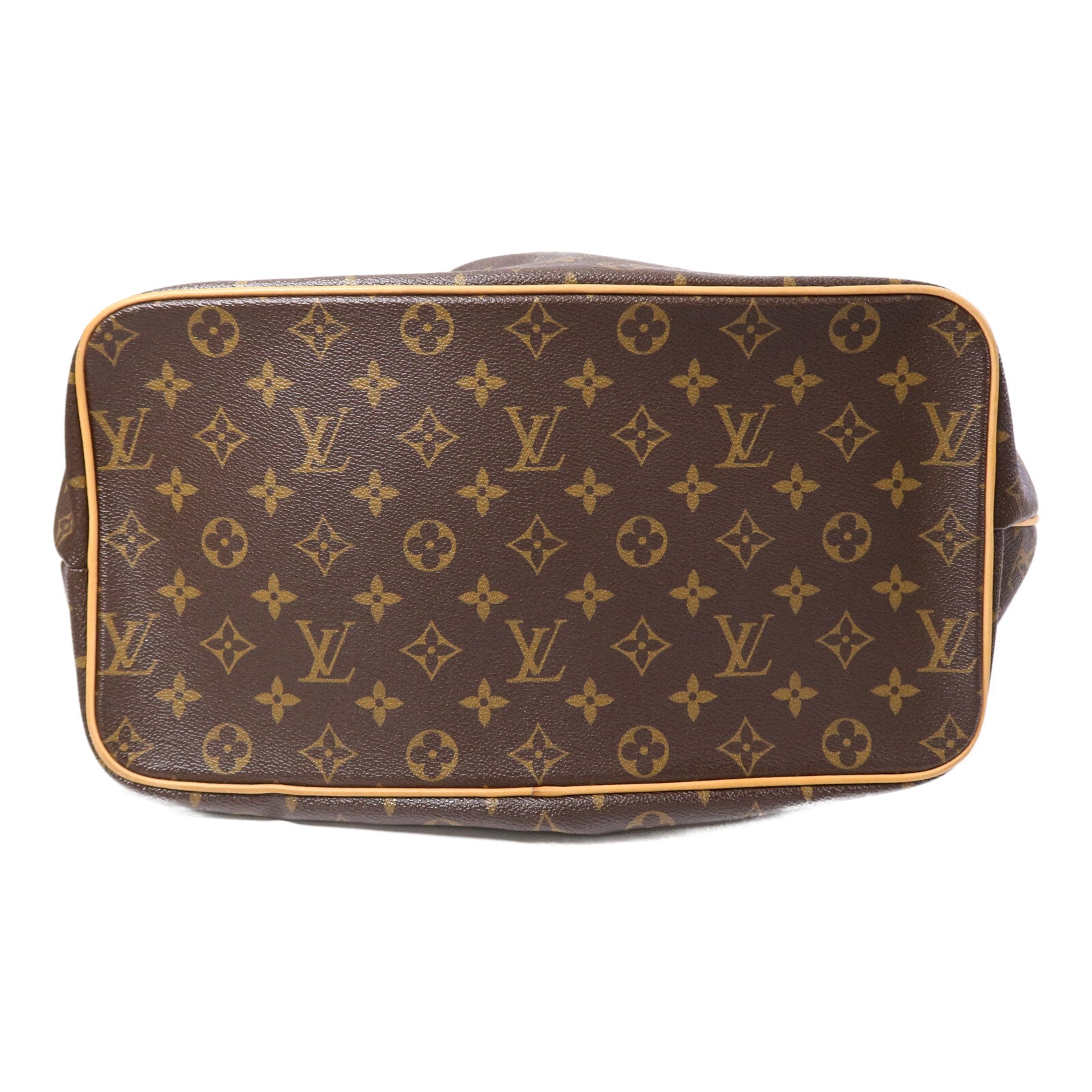 LOUIS VUITTON Monogram Palermo GM金扣手挽肩背兩用袋棕色